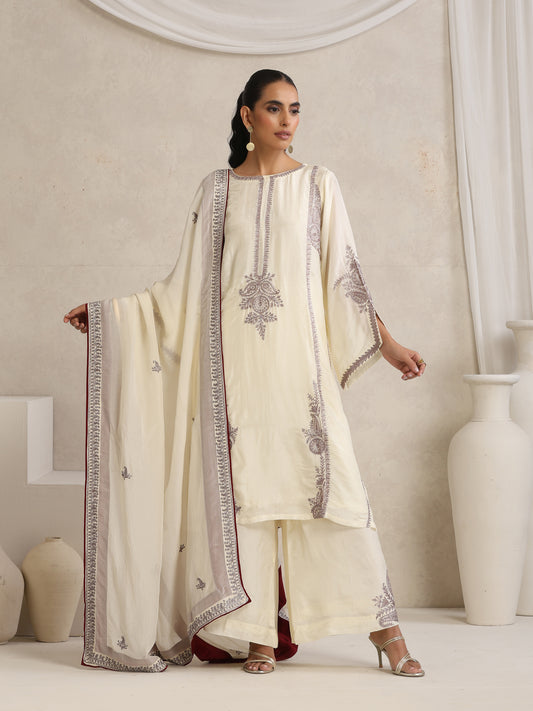 Afsana Off-White Suit Set