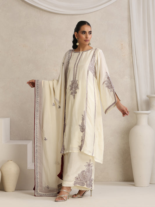 Afsana Off-White Suit Set