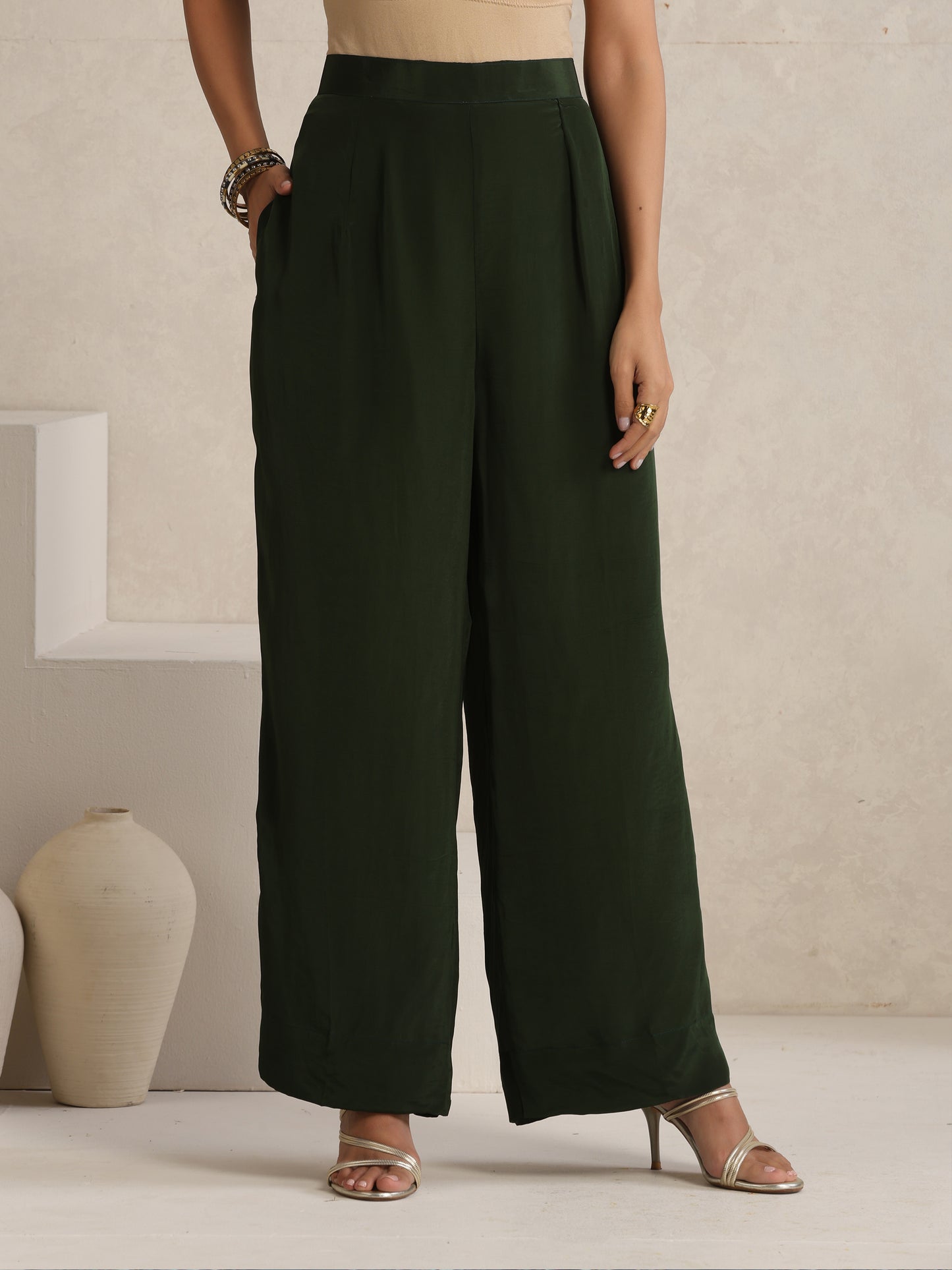 Afsana Green Embroidered Suit Set