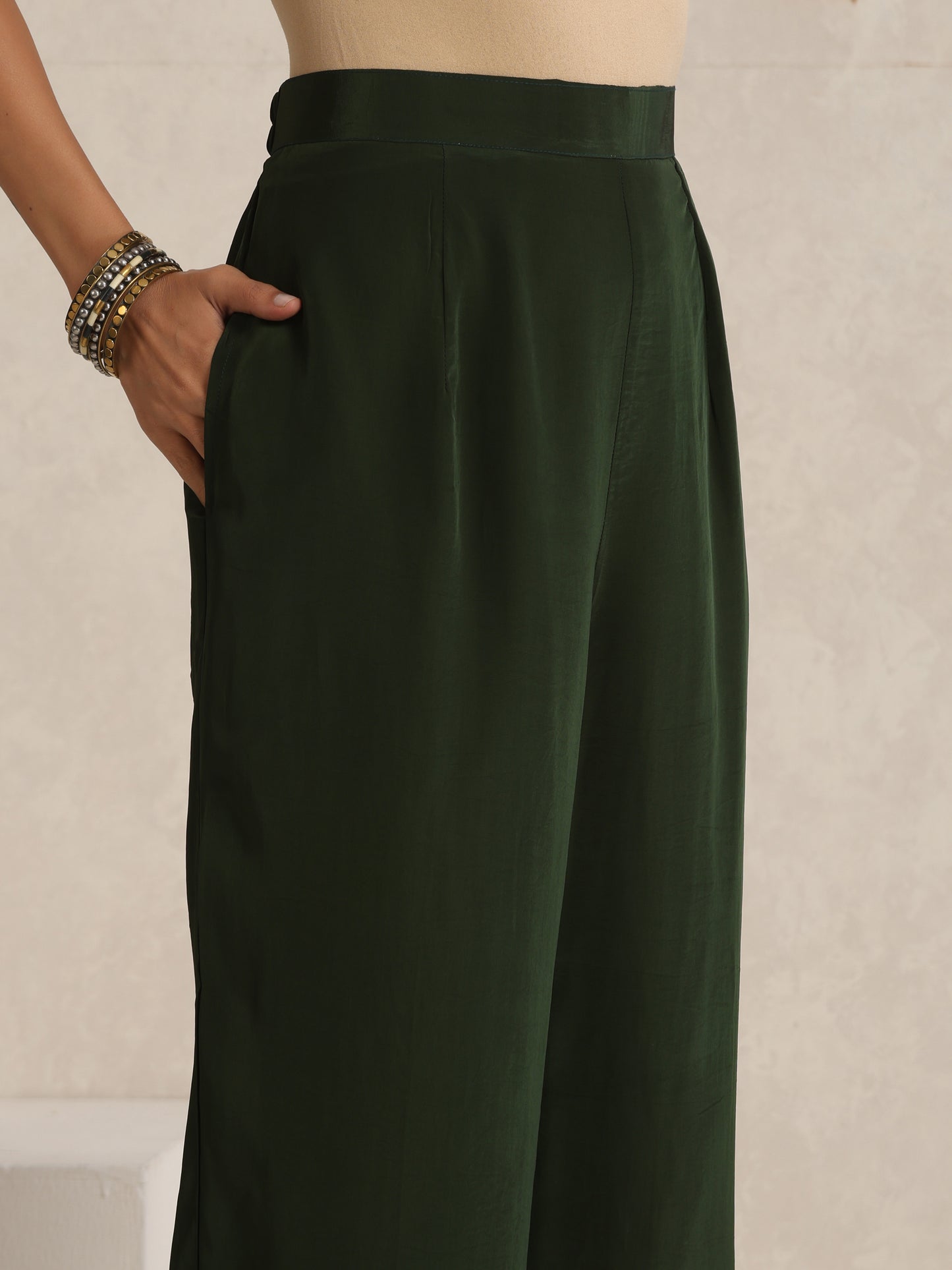 Afsana Green Embroidered Suit Set