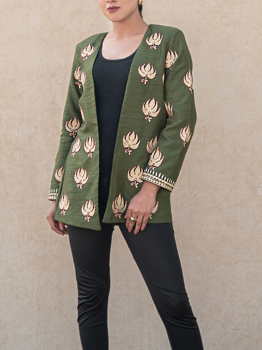 Zoon Mehandi Green Jacket