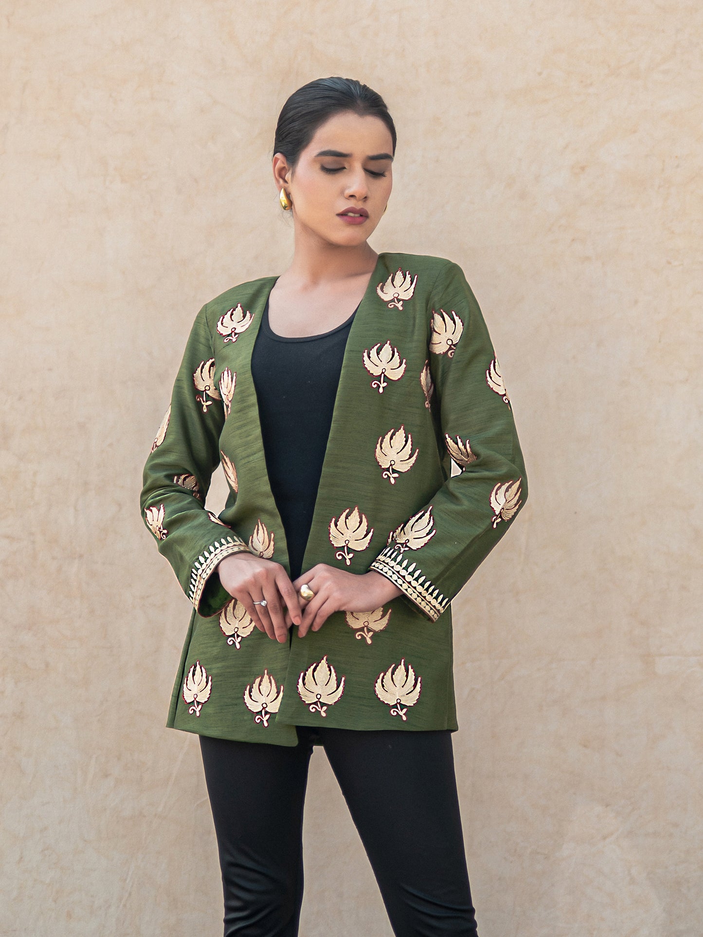 Zoon Mehandi Green Jacket