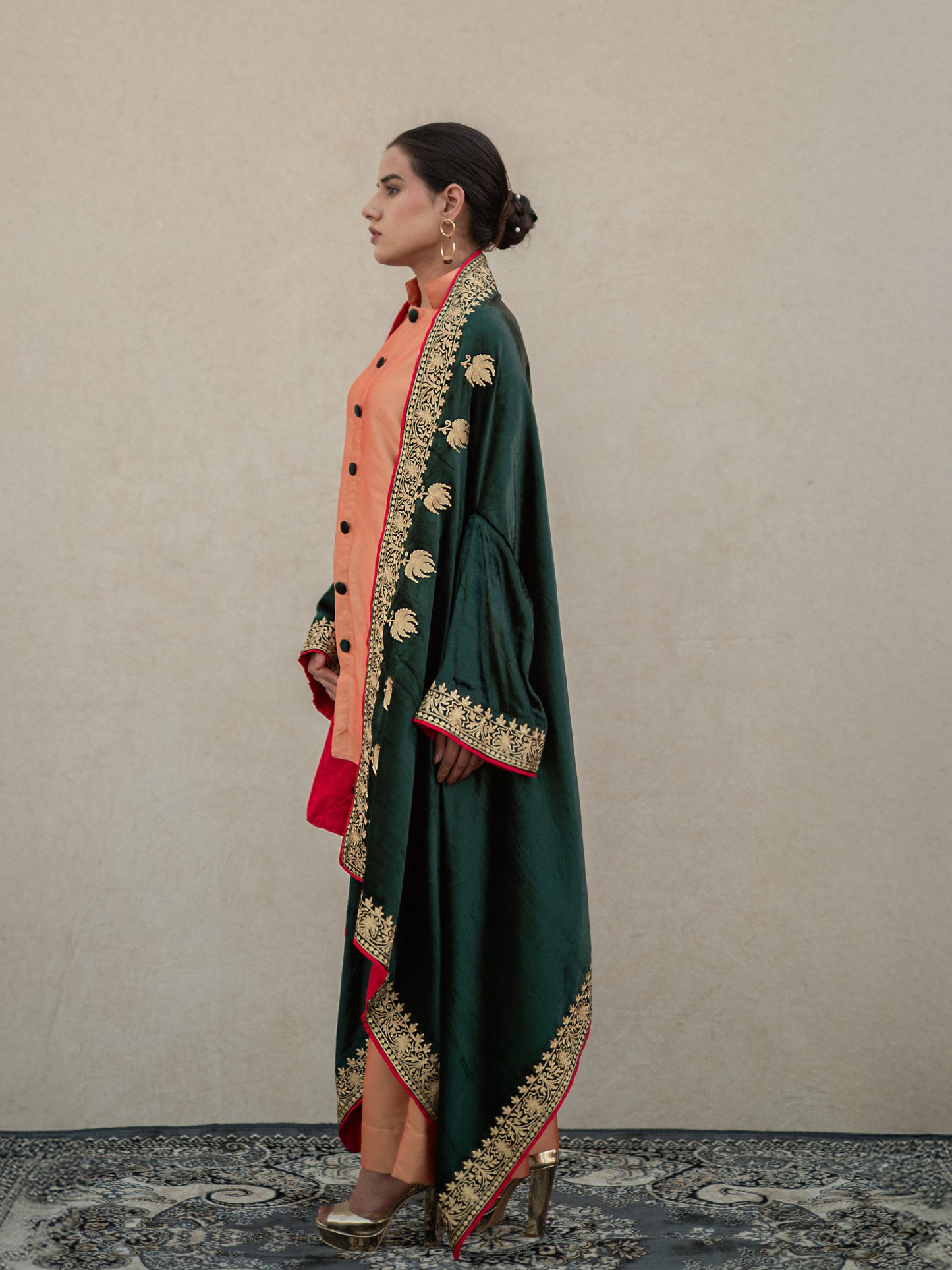 Zoon Emerald Green Cape Set