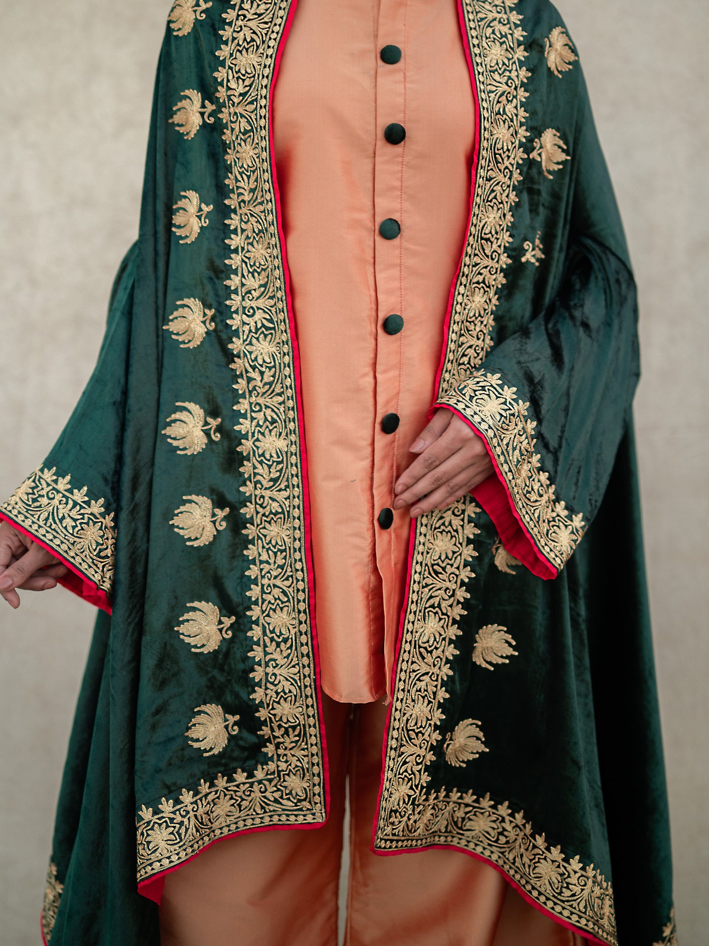 Zoon Emerald Green Cape Set