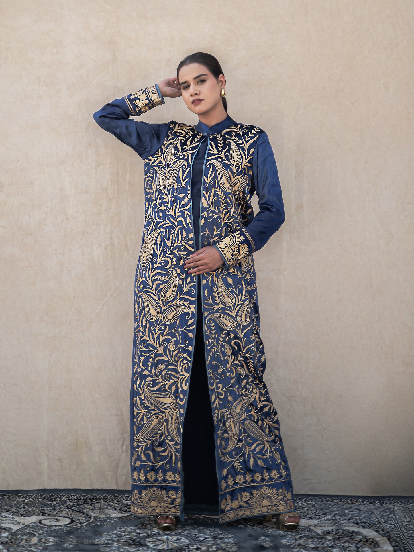 Zoon Blue Long Cape Set