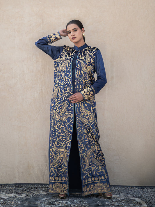 Zoon Blue Long Cape Set