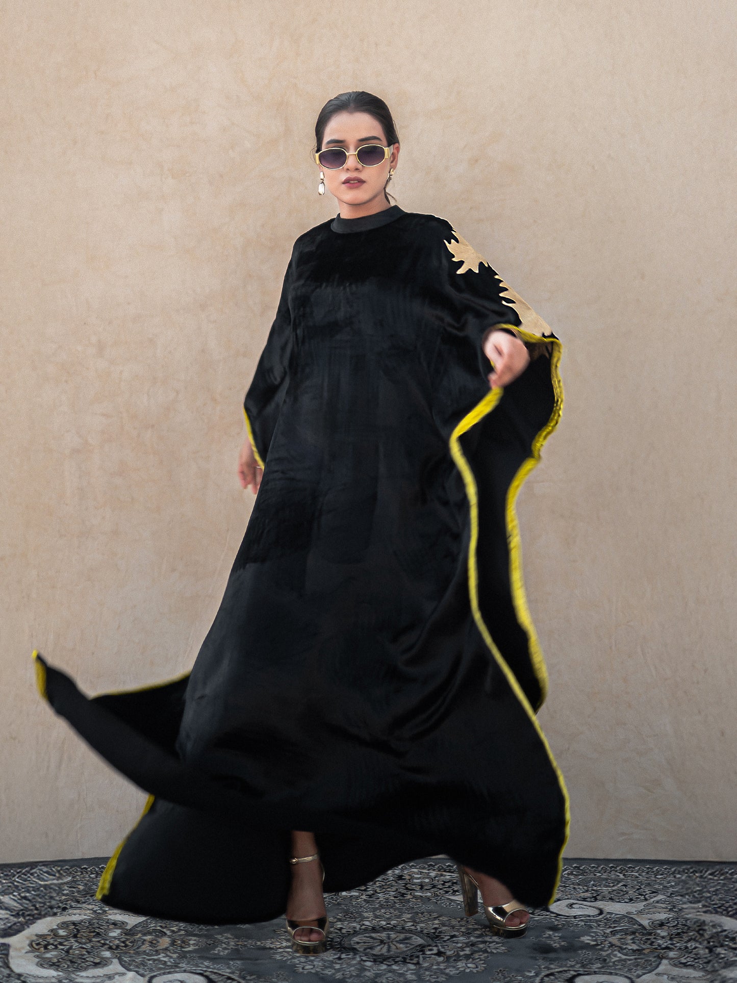 Zoon Black & Neon Kaftan