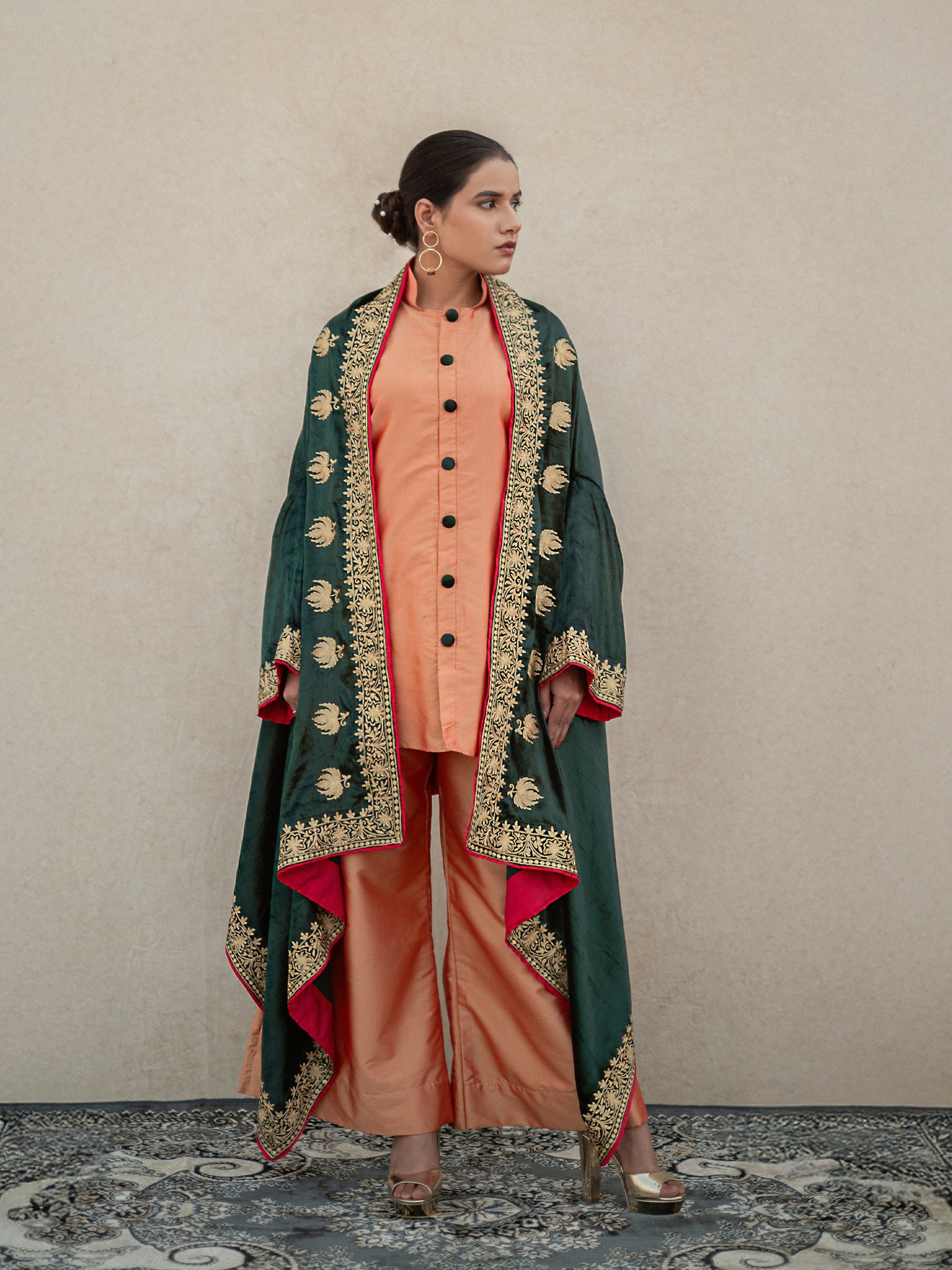 Zoon Emerald Green Cape Set