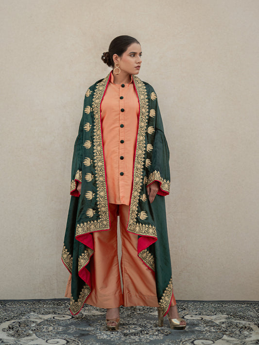 Zoon Emerald Green Cape Set