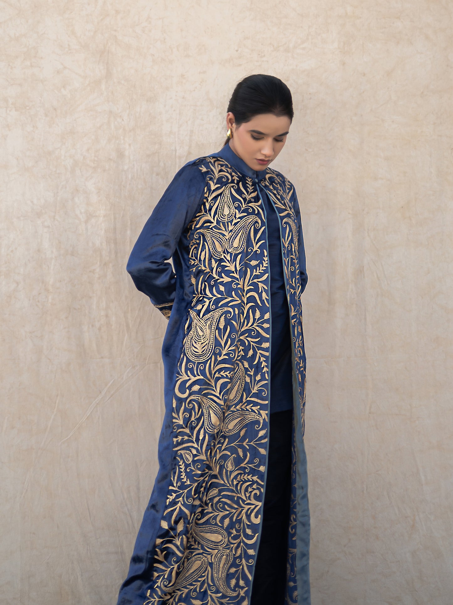 Zoon Blue Long Cape Set