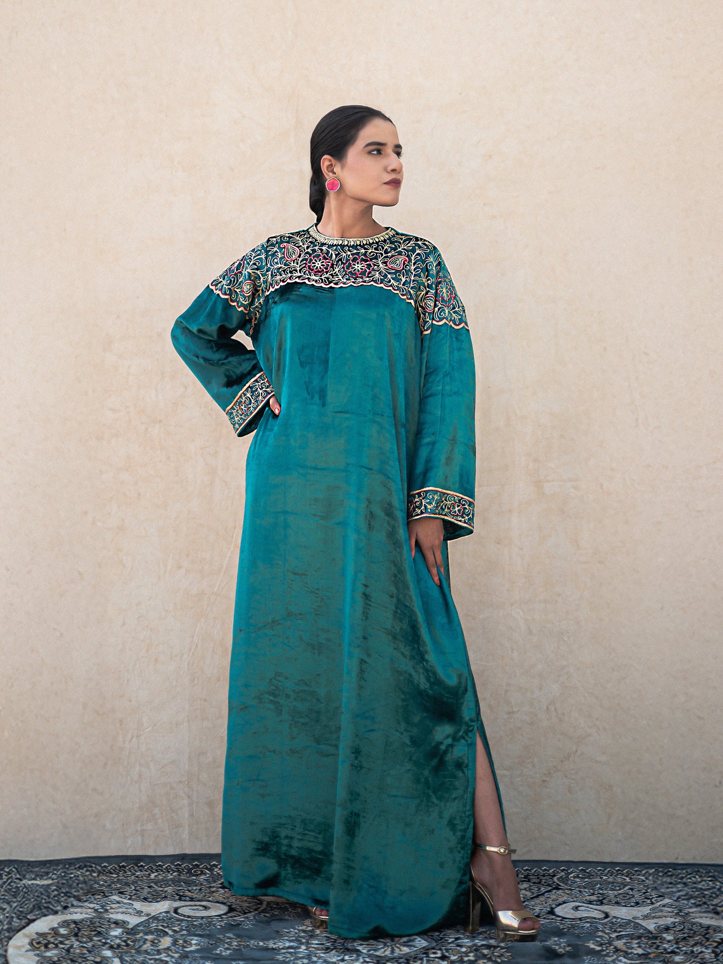 Zoon Peacock Blue Kaftan