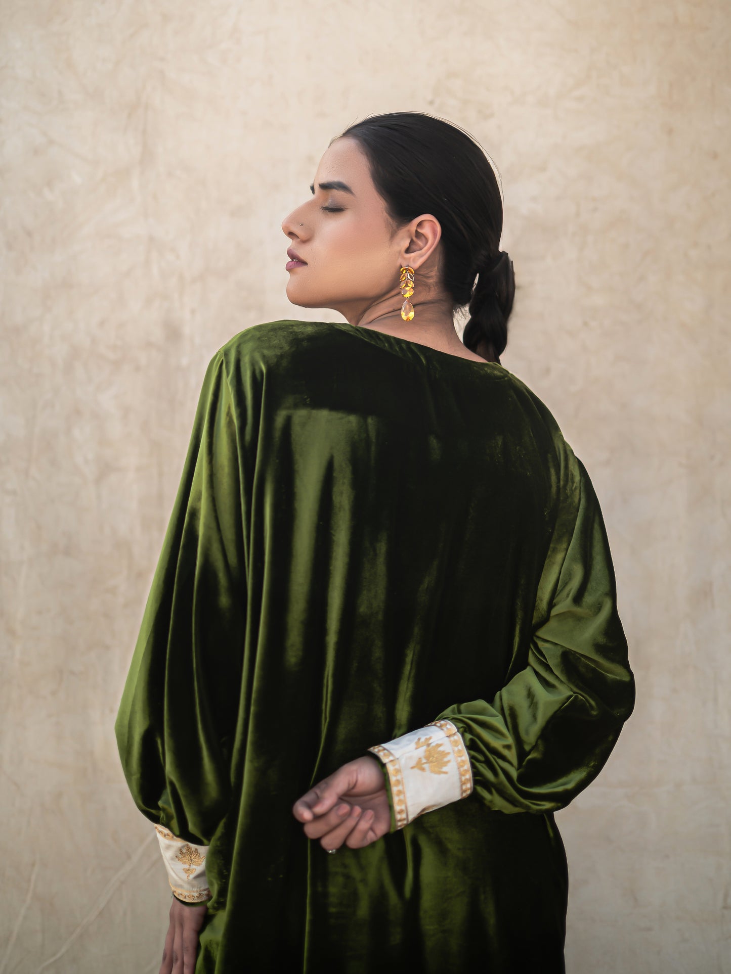Zoon Mehandi Green Kaftan