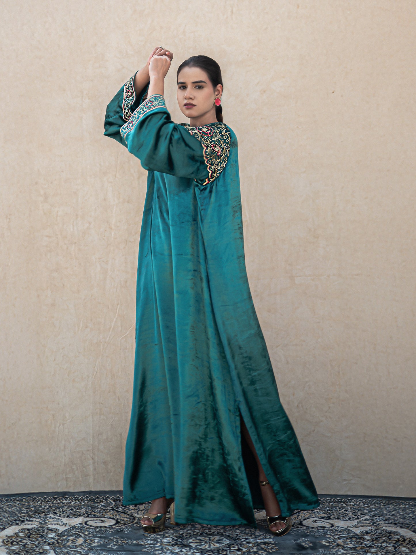 Zoon Peacock Blue Kaftan