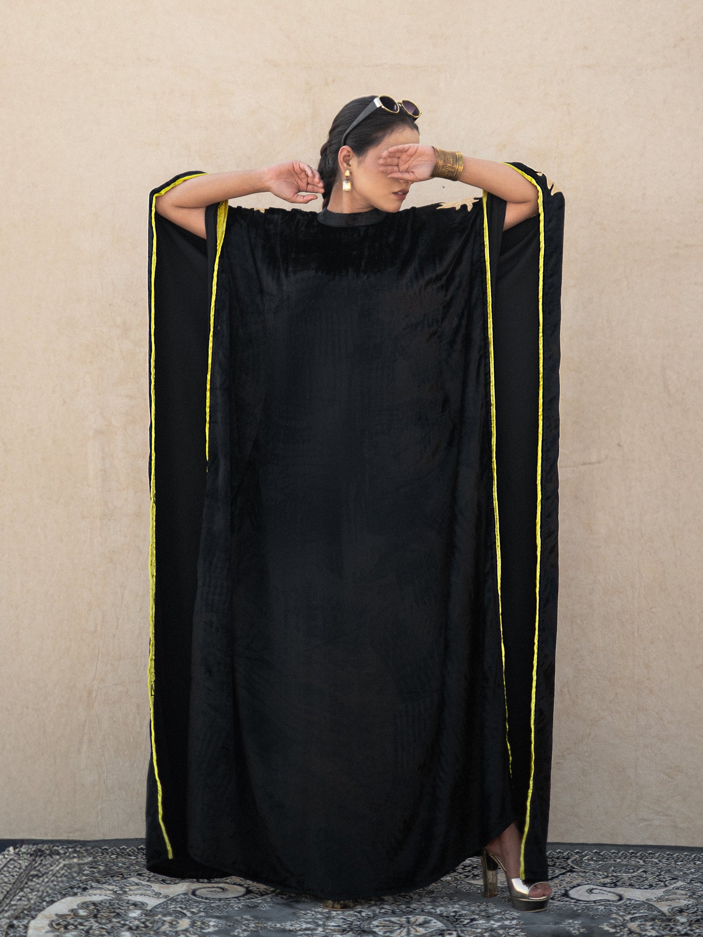 Zoon Black & Neon Kaftan