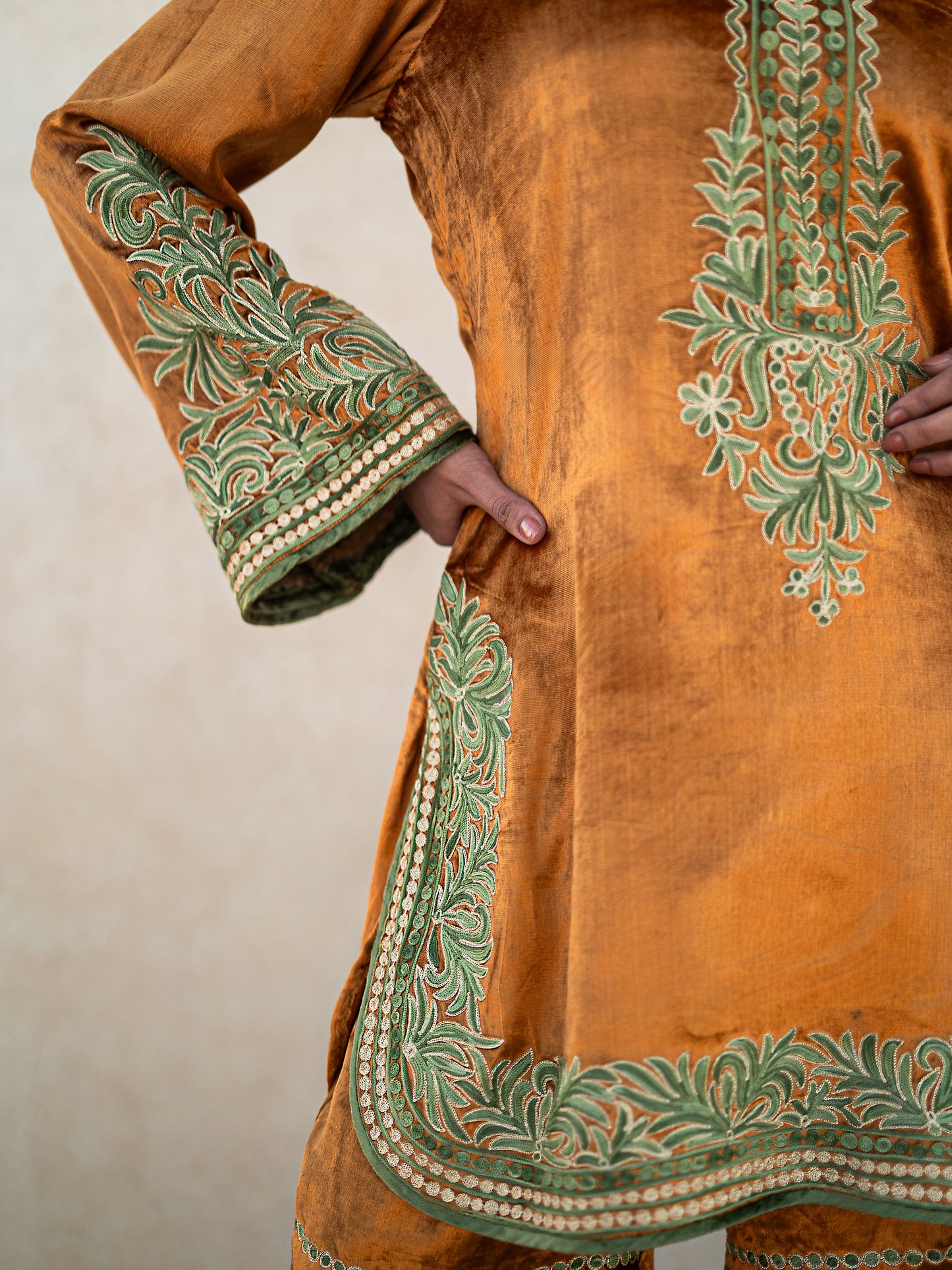 Zoon Mustard & Green Suit Set