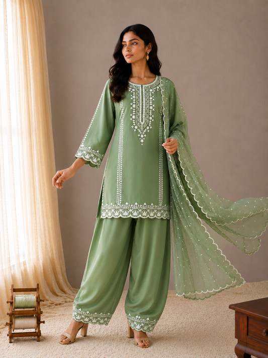 Sehar Mint Green Suit Set
