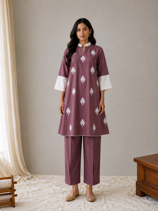 Sehar Mauve Shade Co-ord Set