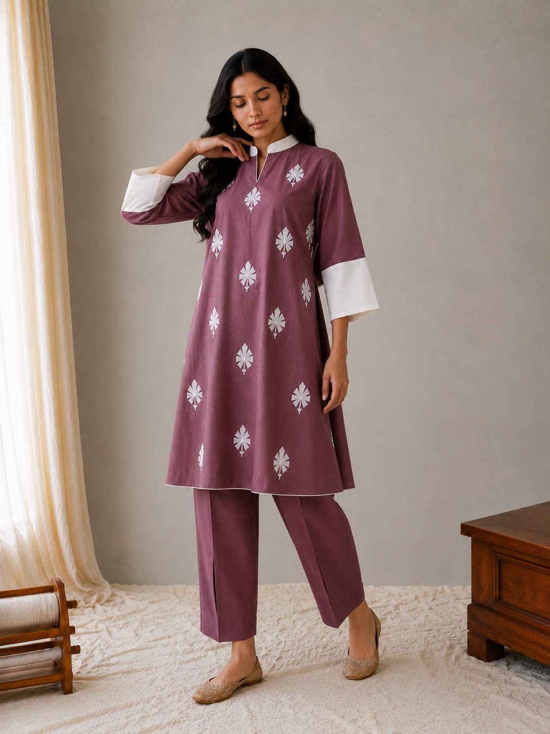 Sehar Mauve Shade Co-ord Set