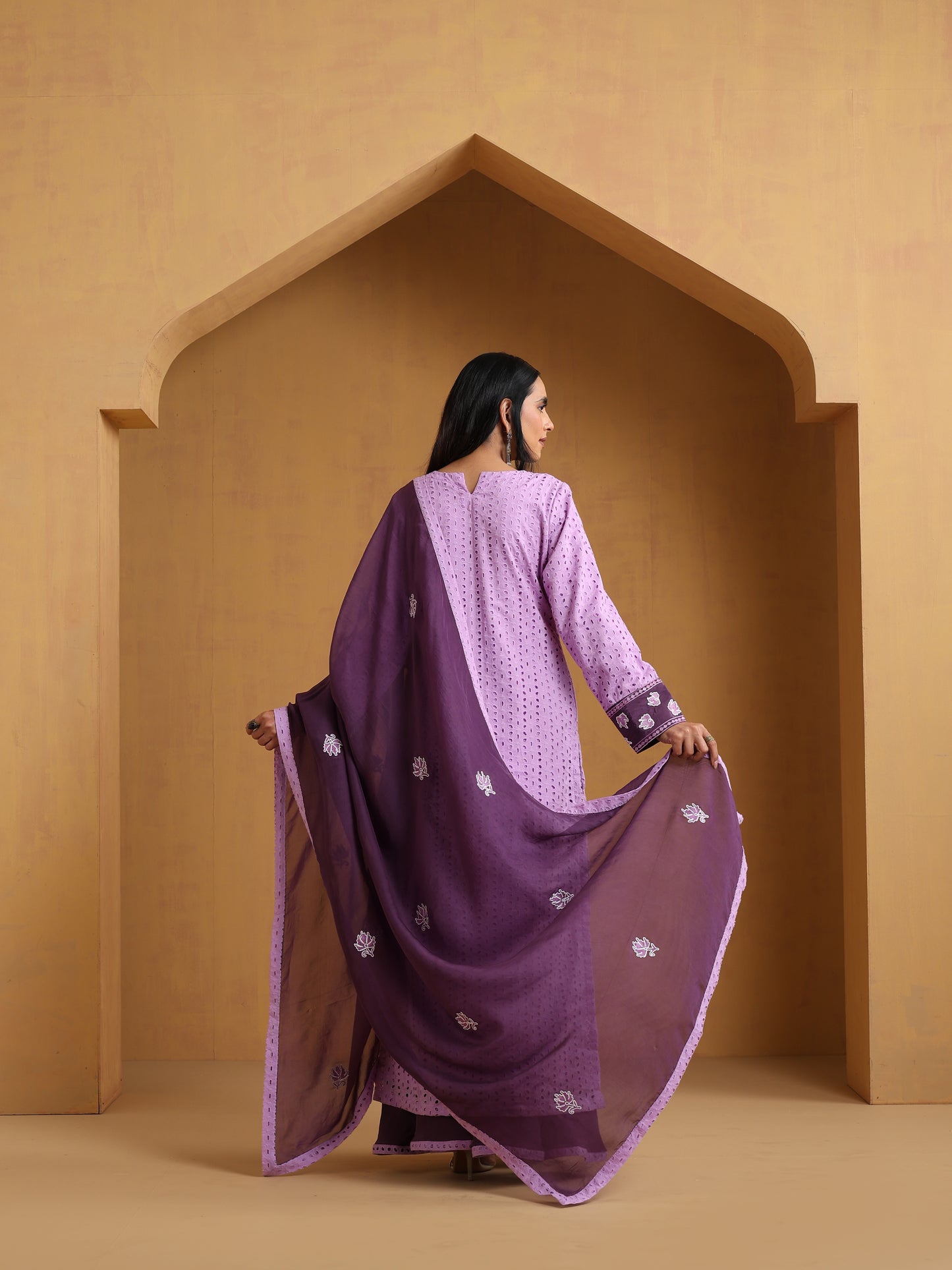 Sehar Lavender & Purple Suit Set