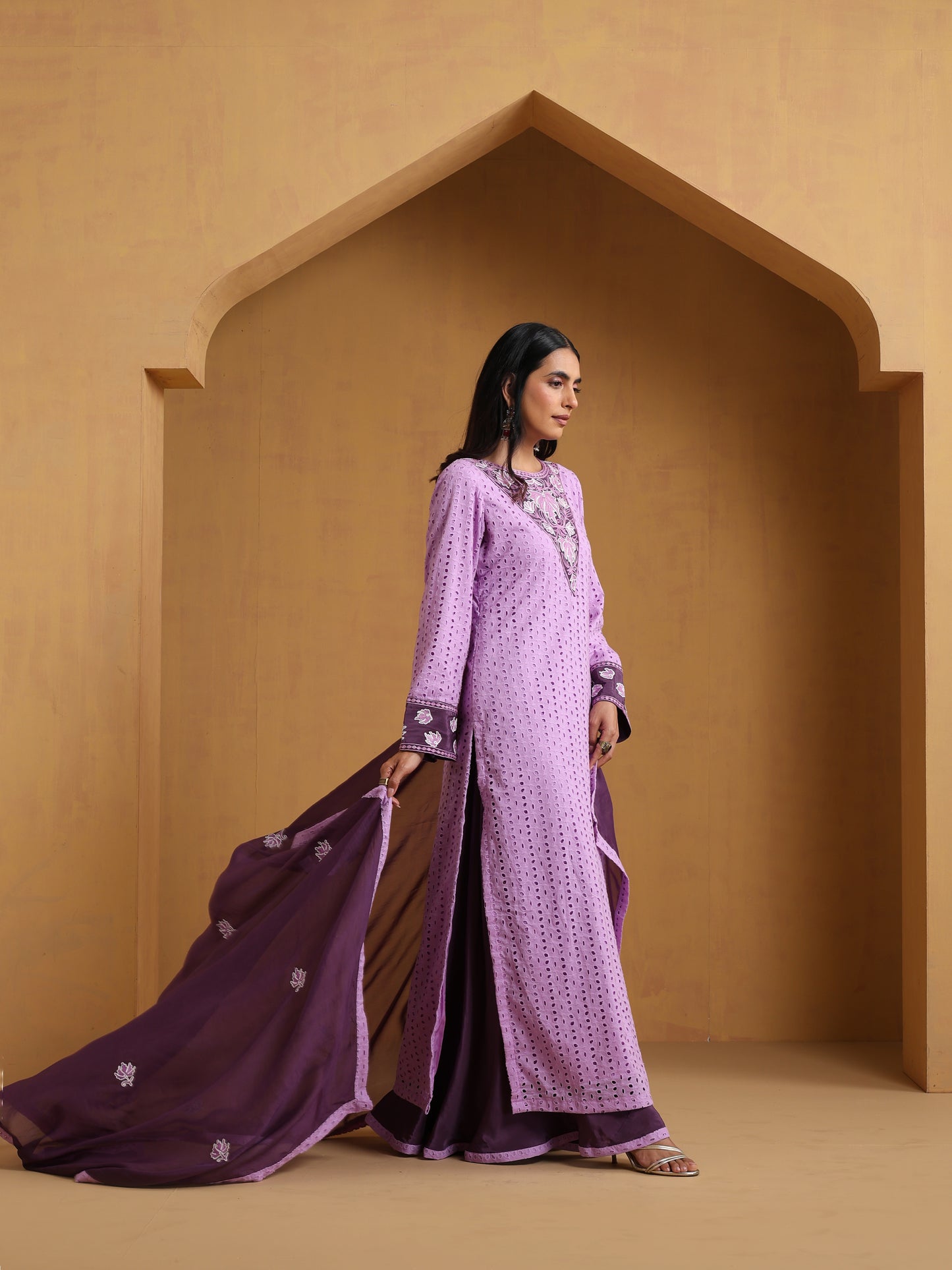 Sehar Lavender & Purple Suit Set