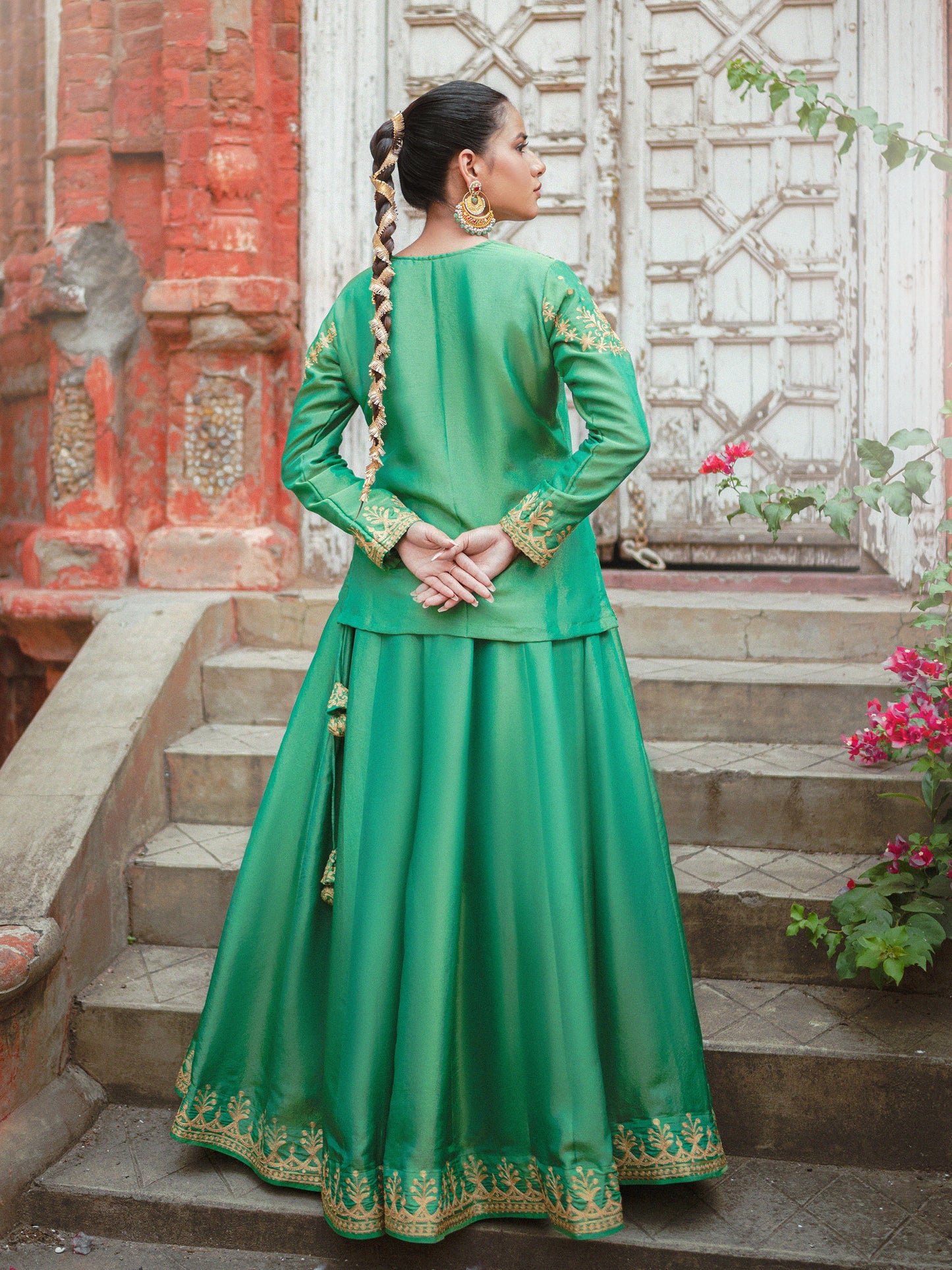 Ghazal Green Lehenga