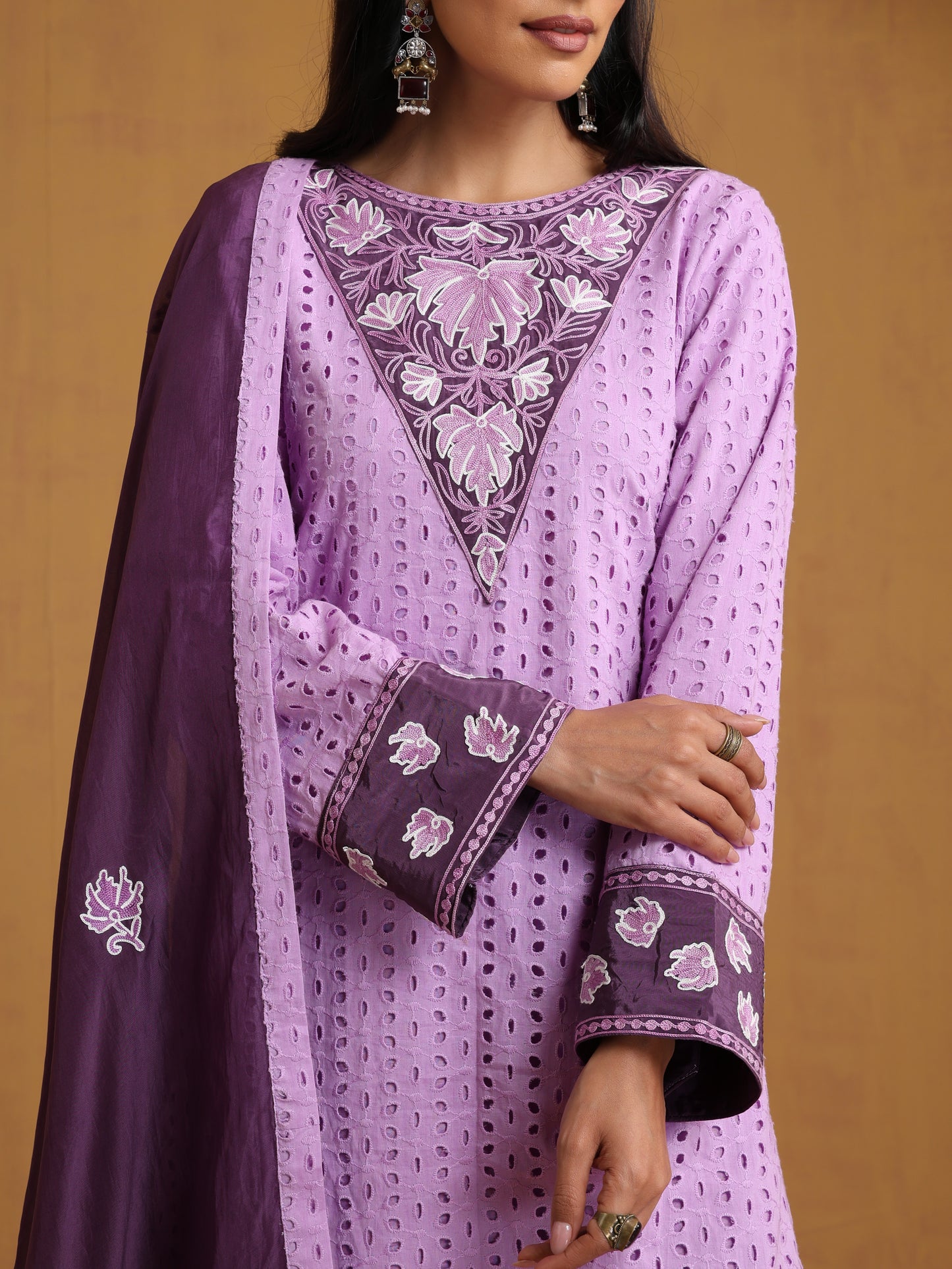 Sehar Lavender & Purple Suit Set