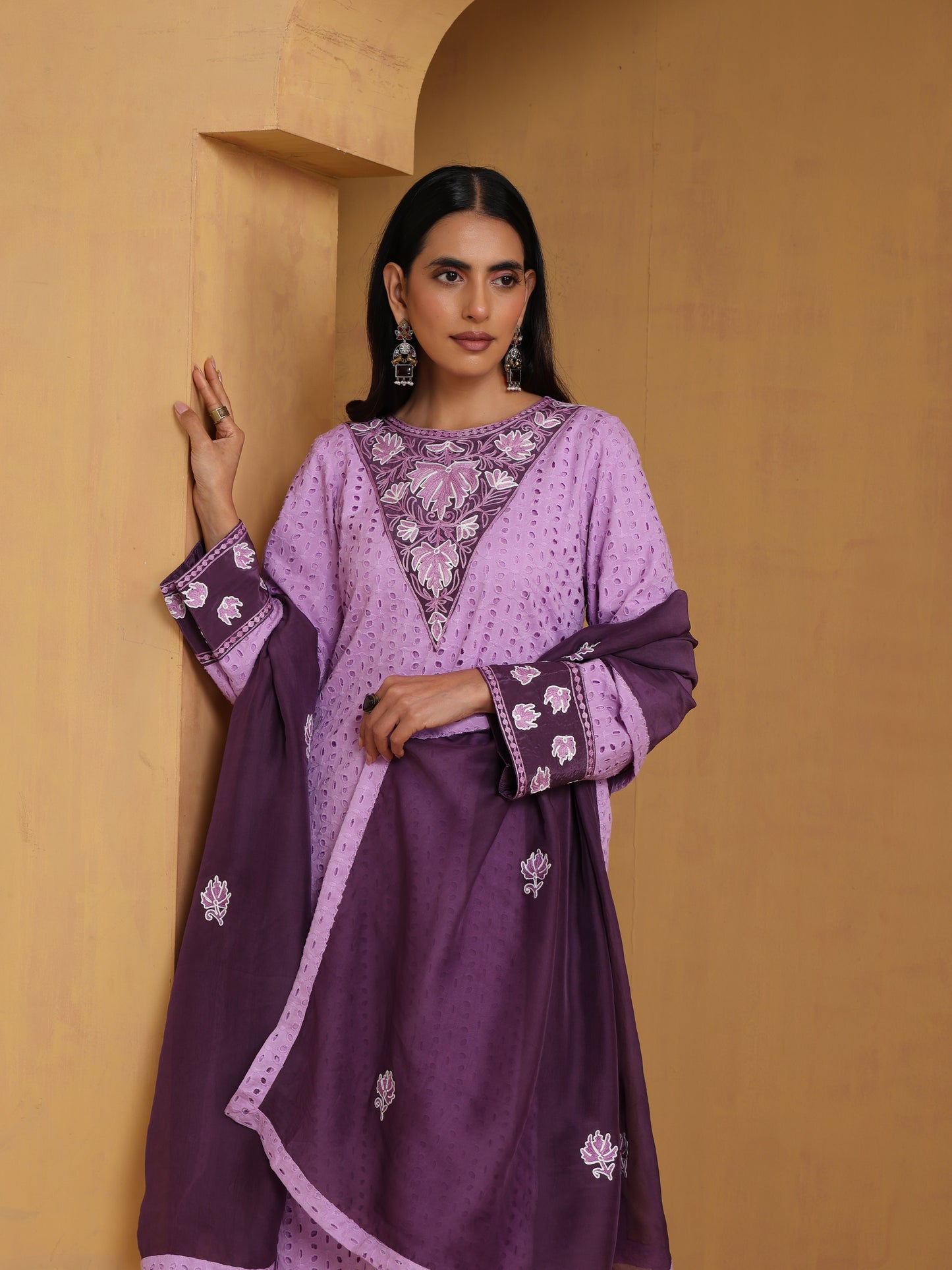 Sehar Lavender & Purple Suit Set