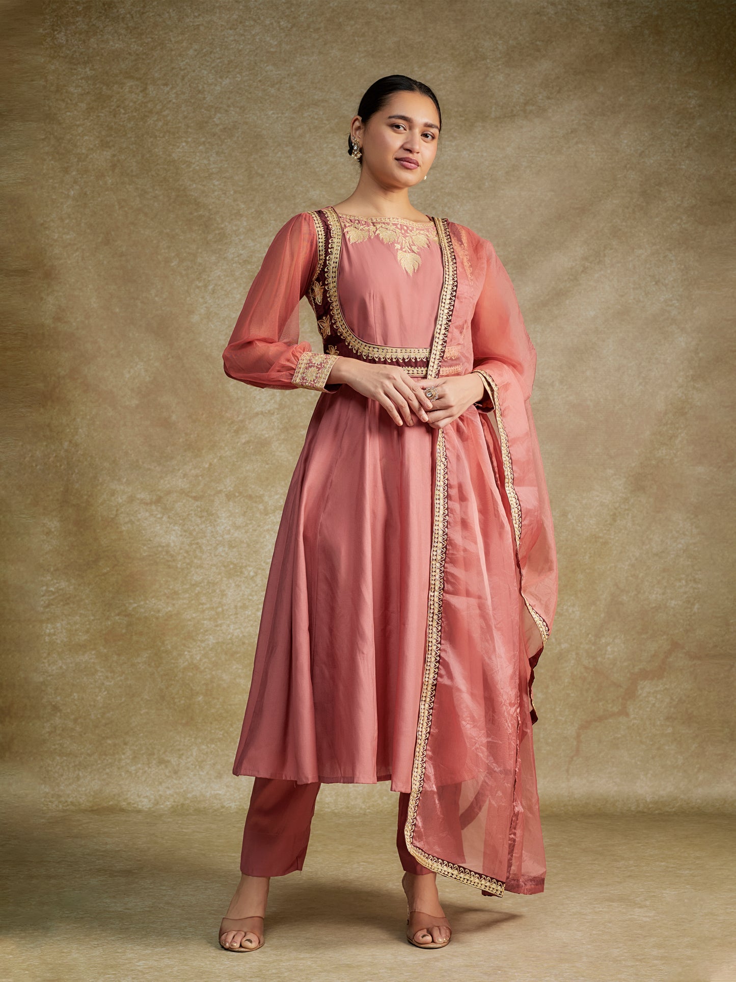 Rang Anarkali Suit Set