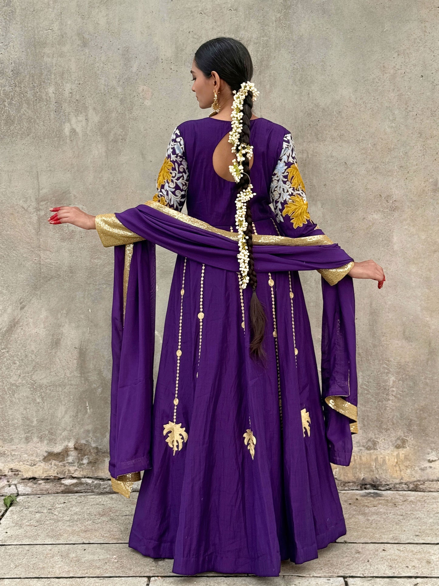 Rang Purple Anarkali Suit Set