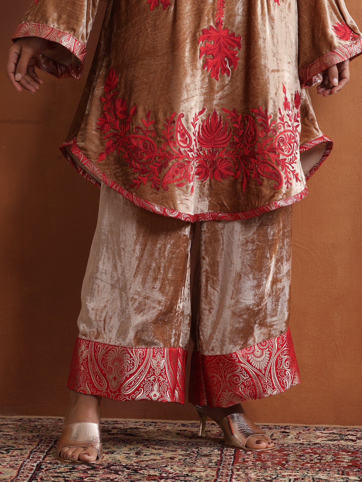 Nishat Dull Golden Co-ord Set