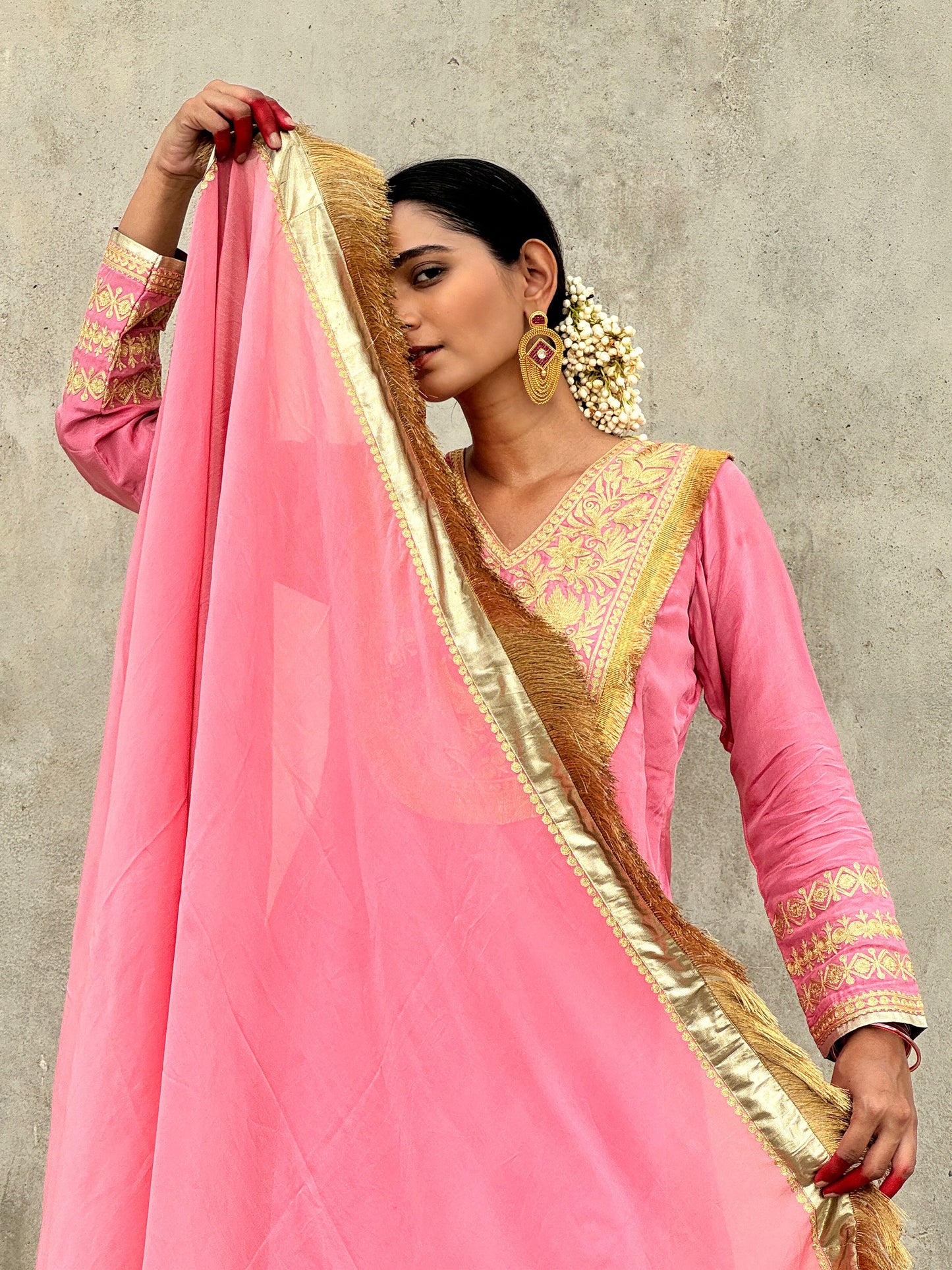 Rang Pink Aline Suit Set