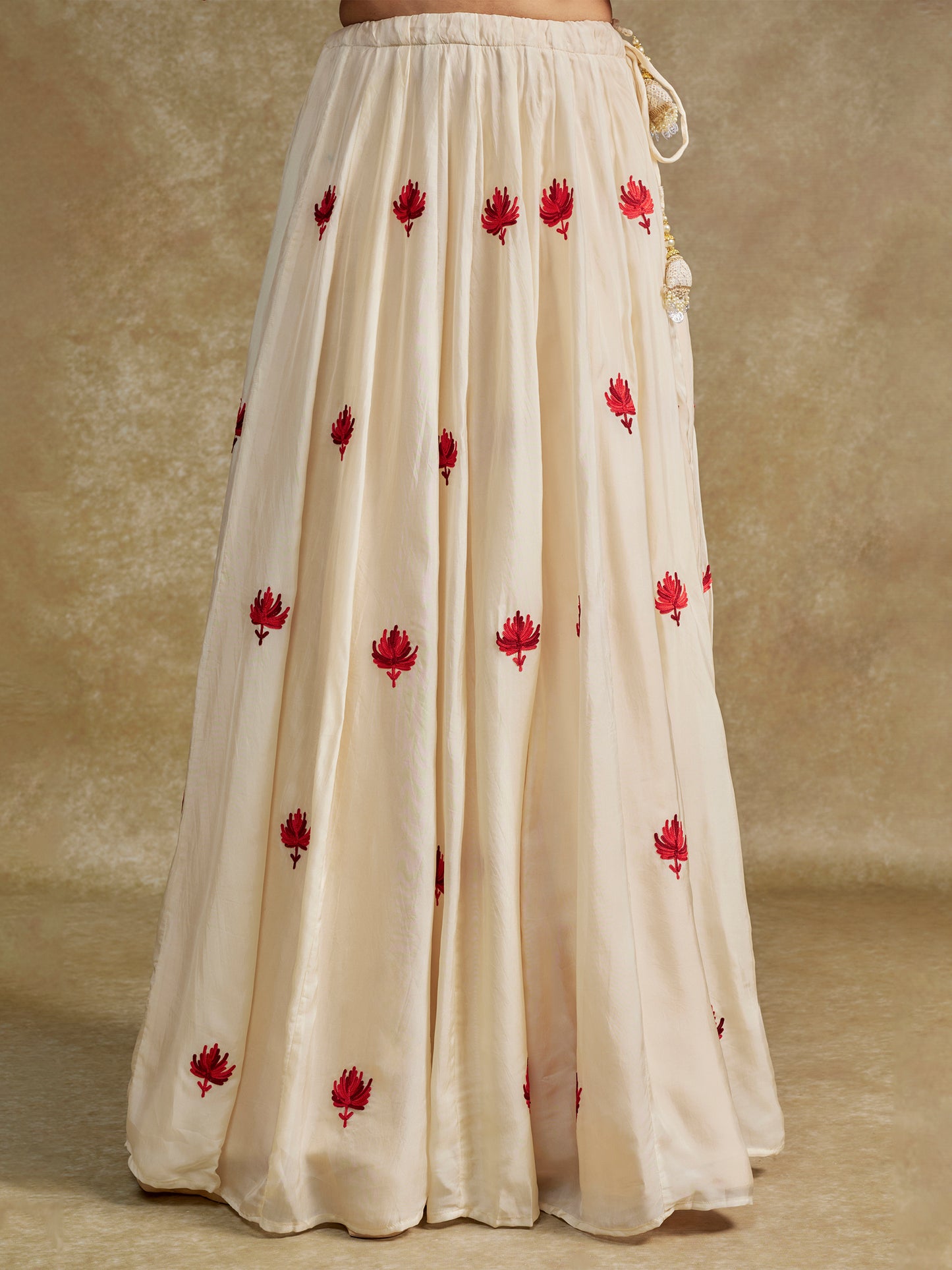 Rang Off-White Lehenga