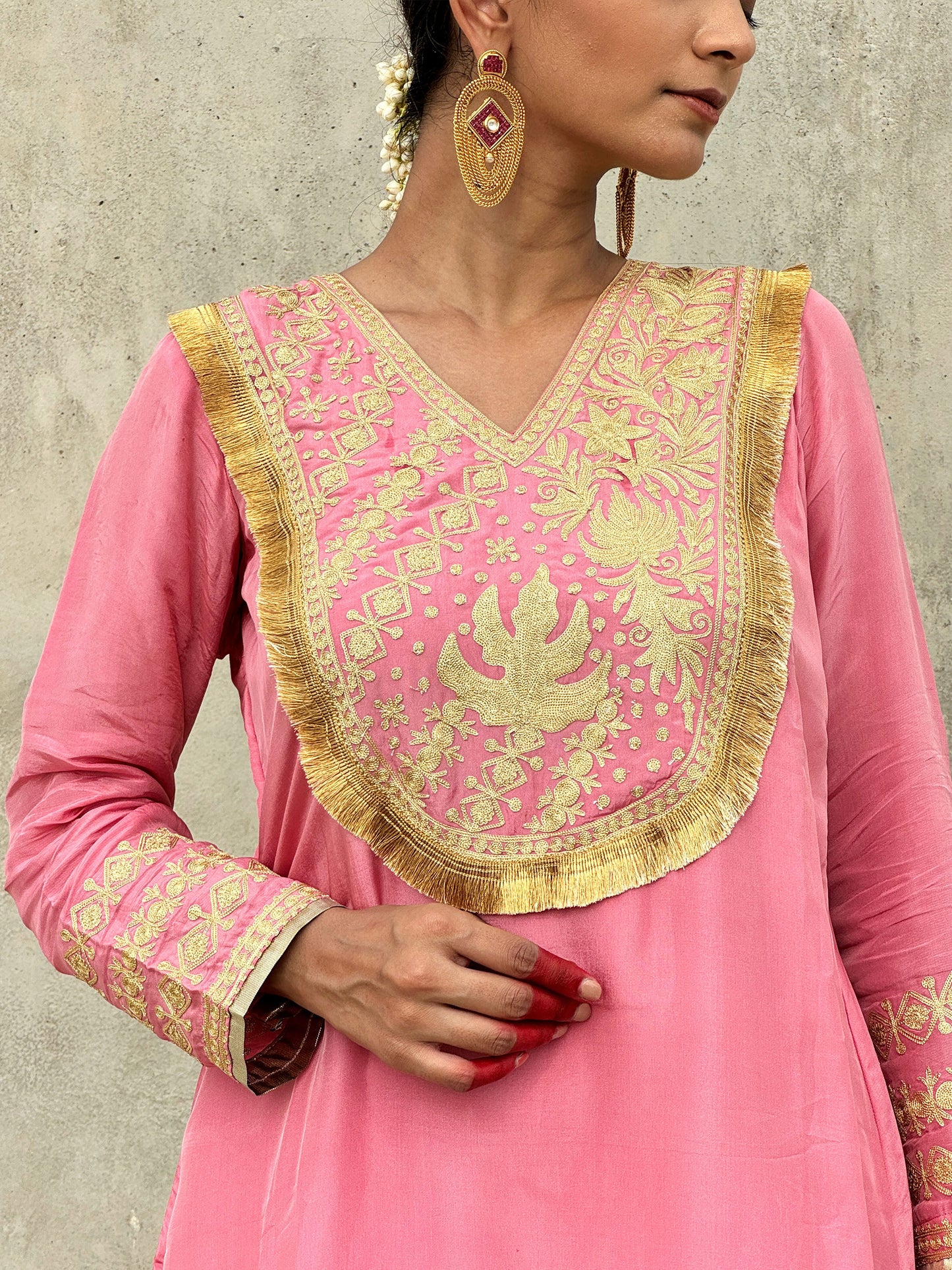 Rang Pink Aline Suit Set