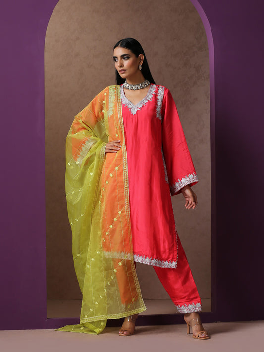 Jashn Carrot Suit Set