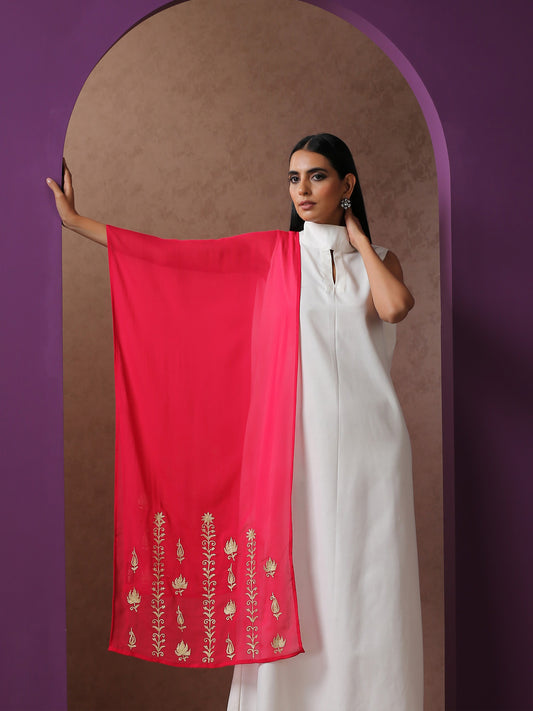 Jashn Hot Pink Stole