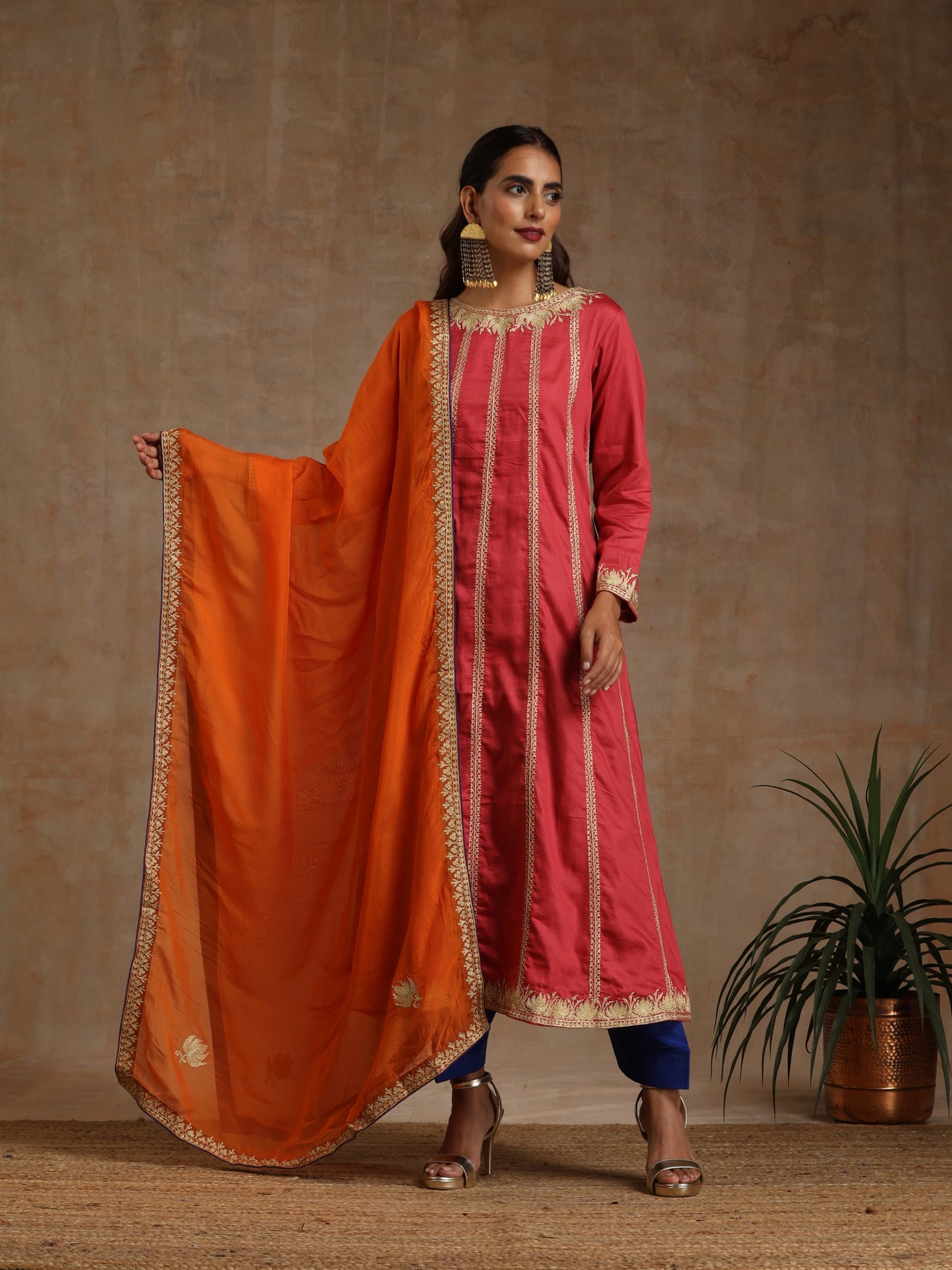 Bandhan Three Color Silk Suit Set