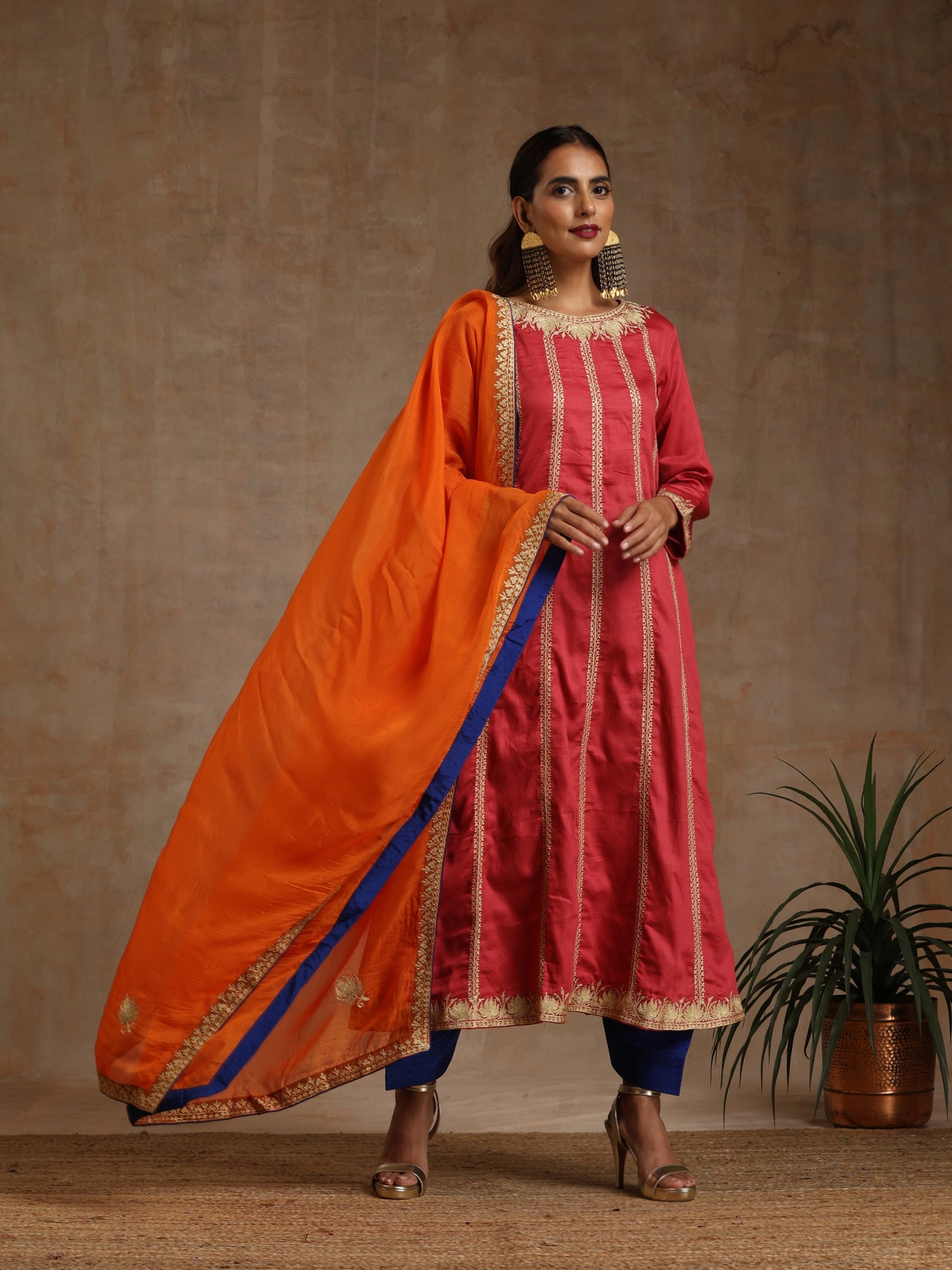 Bandhan Three Color Silk Suit Set