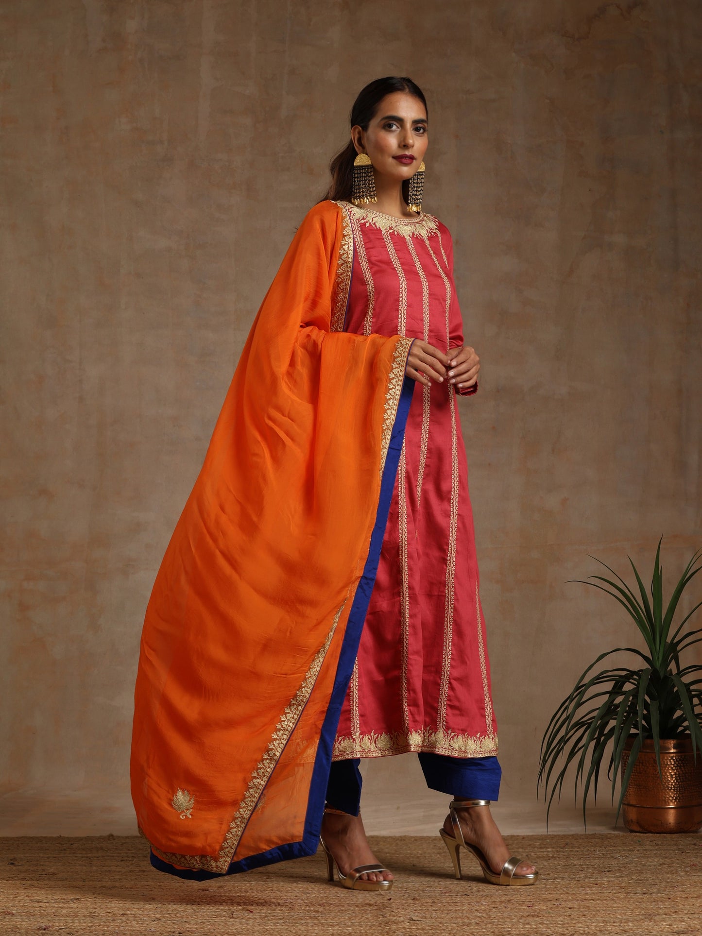 Bandhan Three Color Silk Suit Set