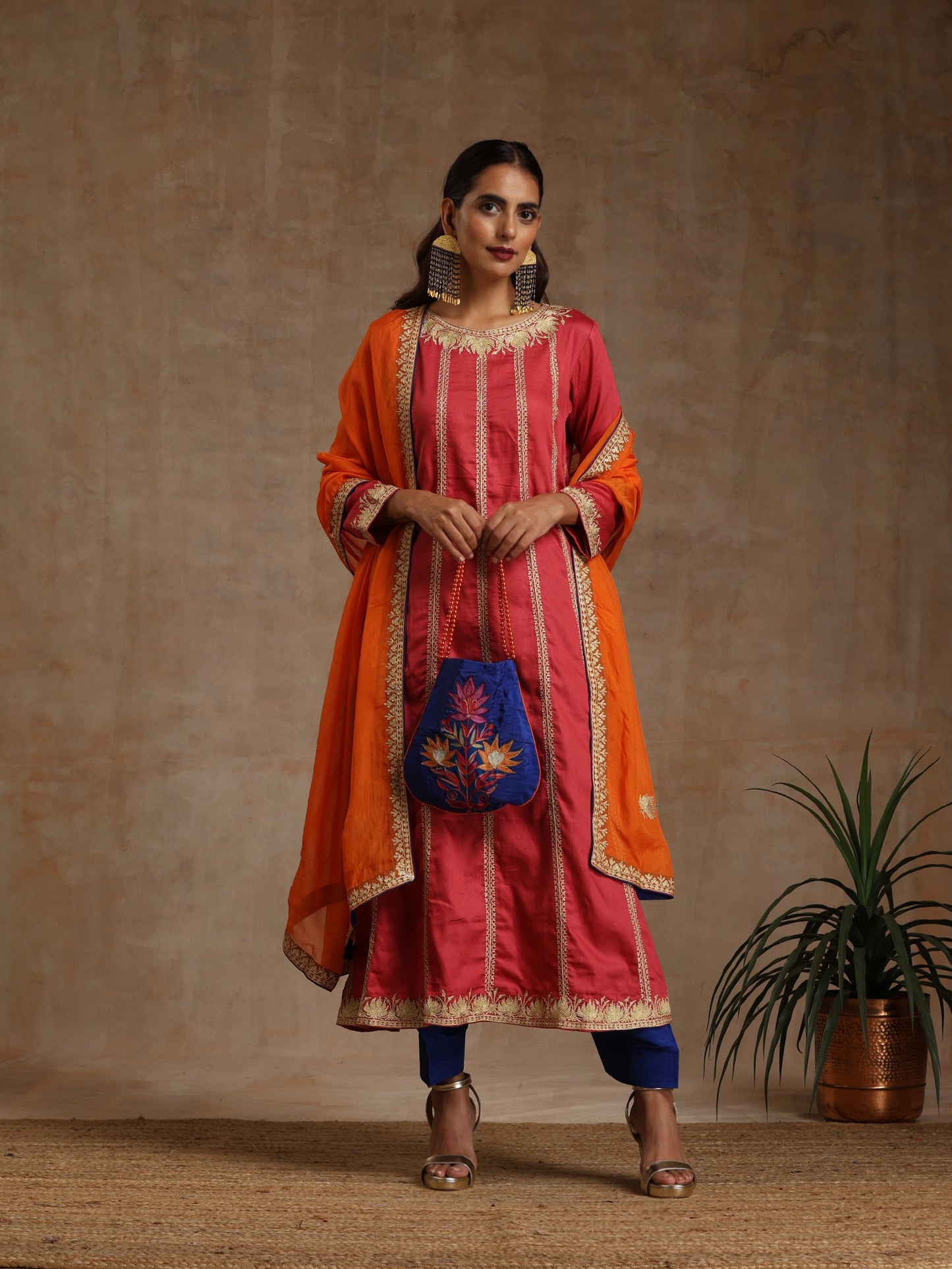 Bandhan Three Color Silk Suit Set