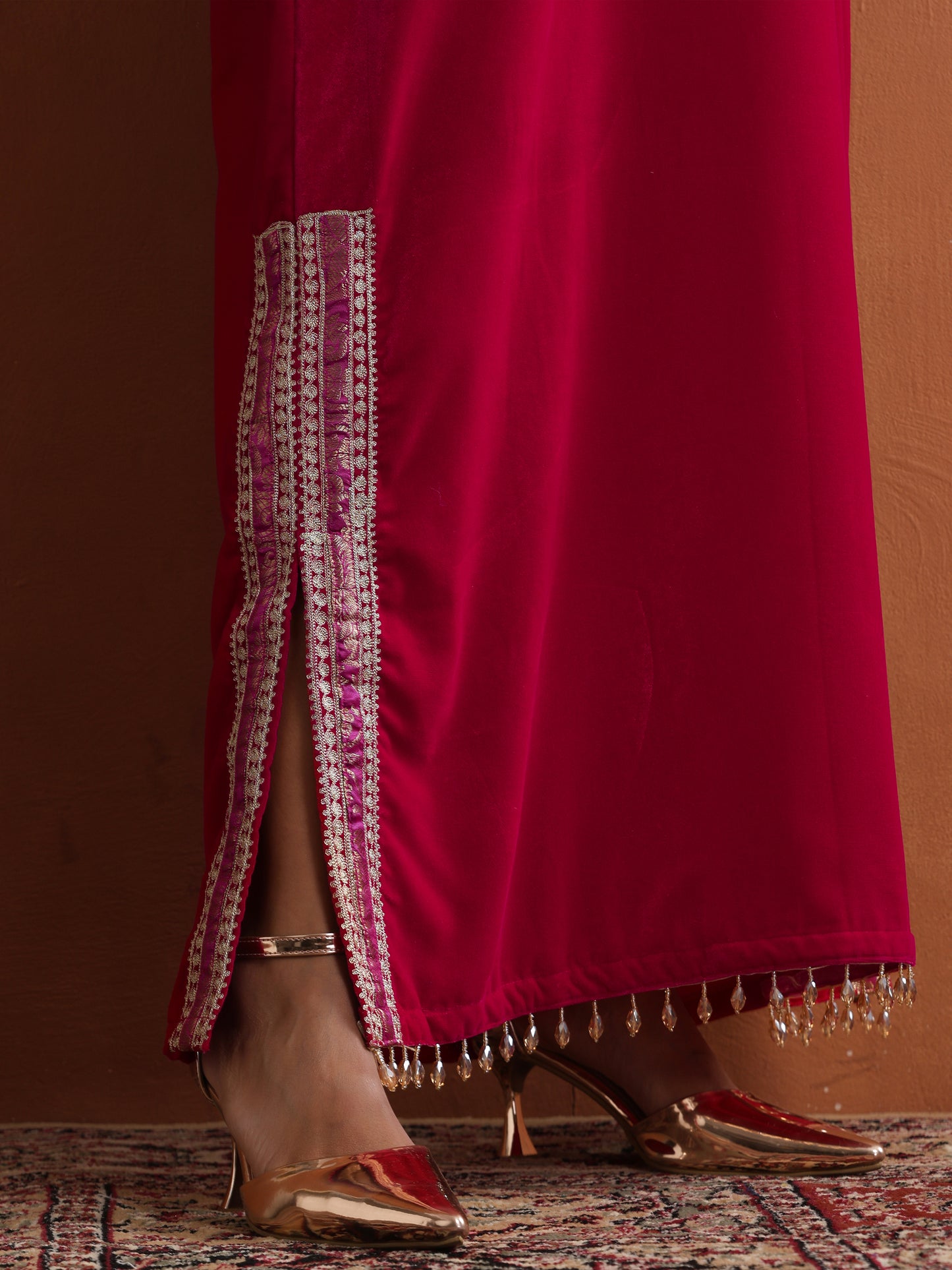 Nishat Hot Pink Kaftan