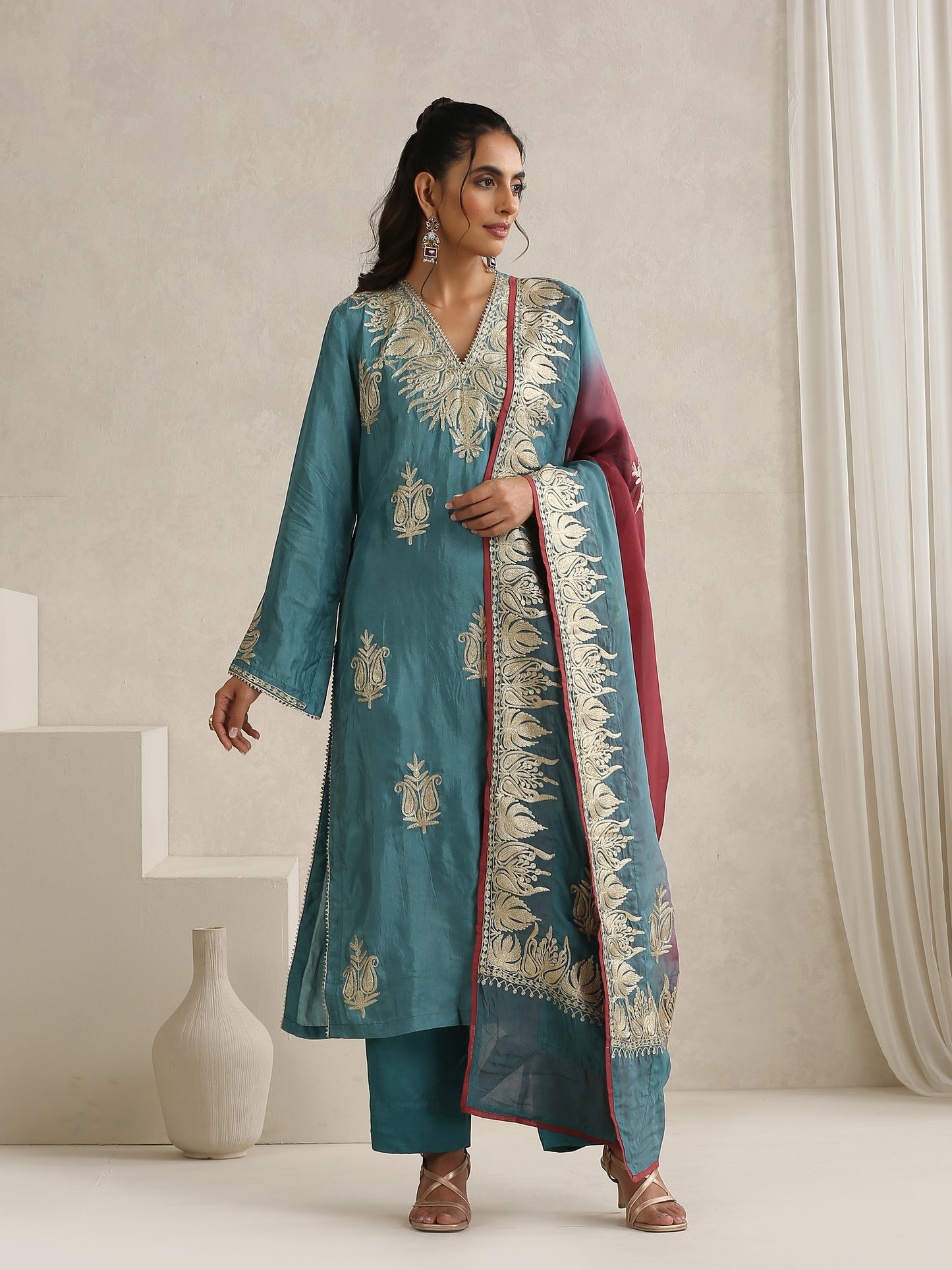 Nargis Blue Suit Set