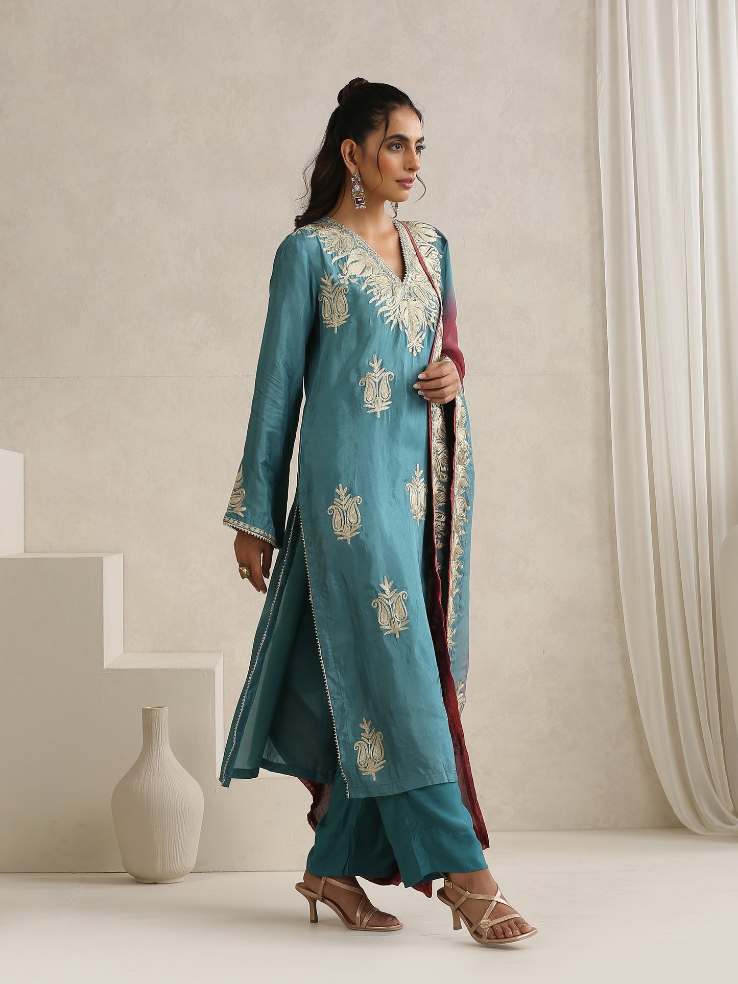 Nargis Blue Suit Set