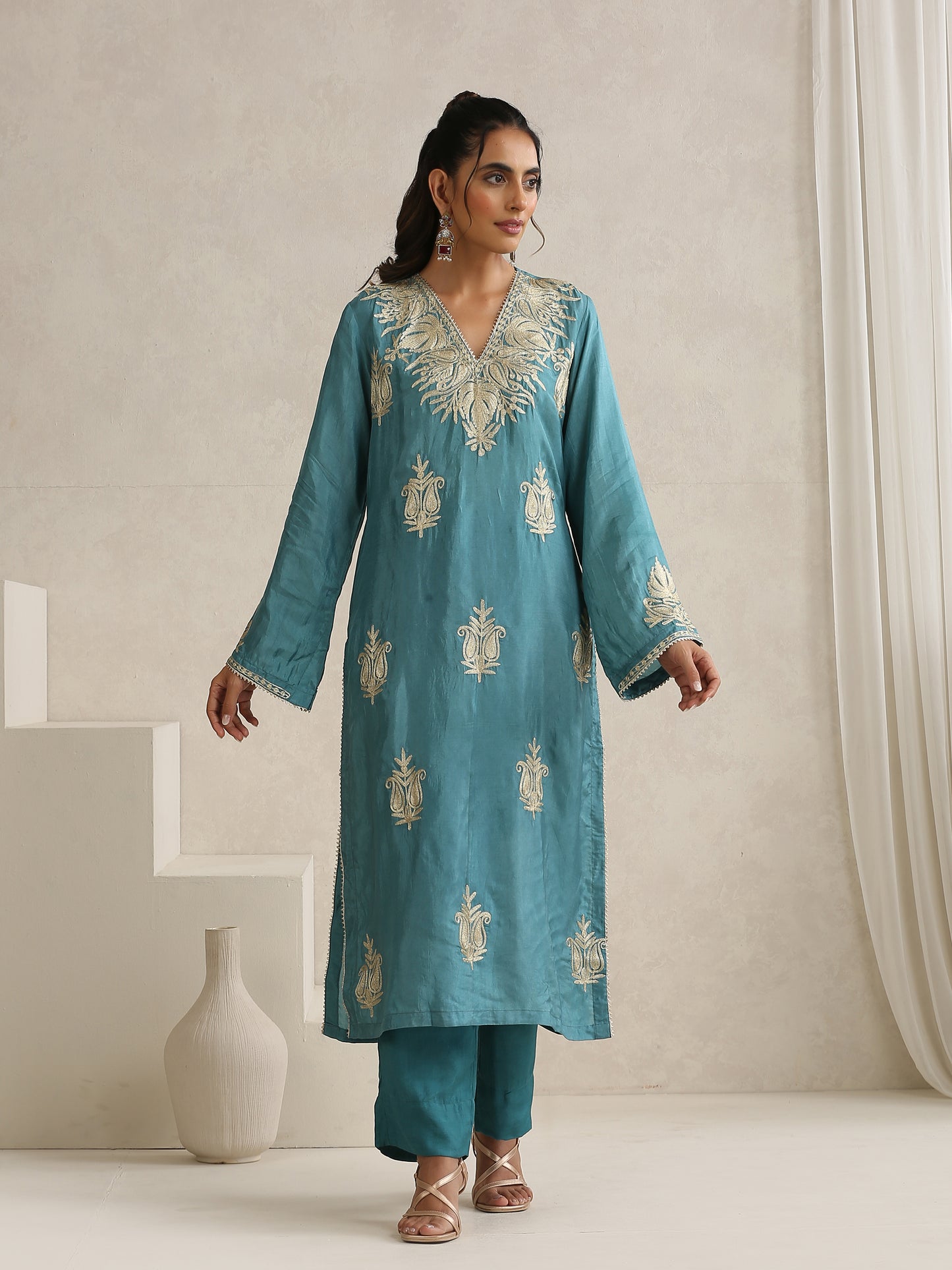 Nargis Blue Suit Set