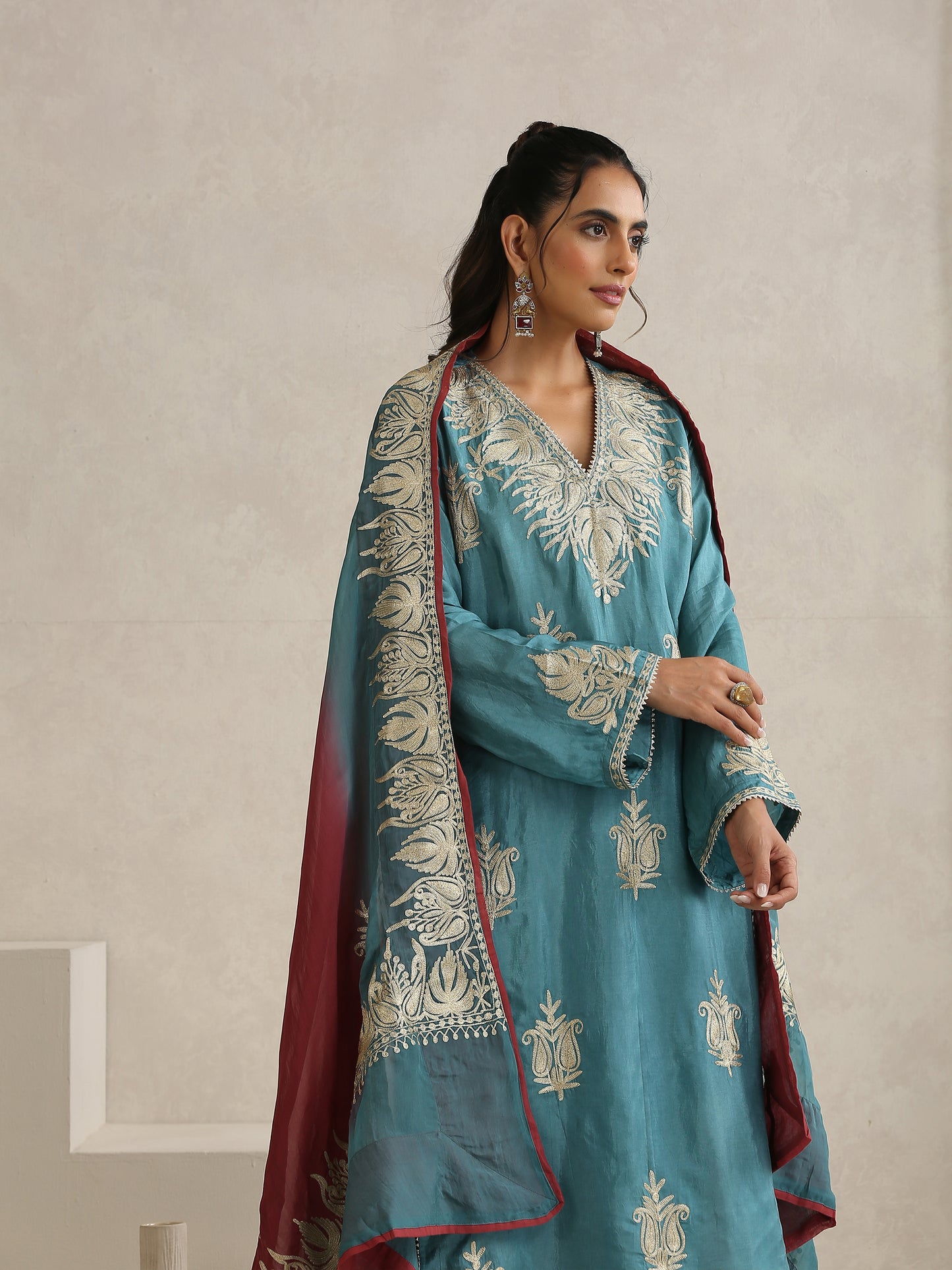 Nargis Blue Suit Set