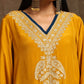 Aghaaz Mustard & Blue Pheran Set