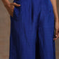 Bandhan Royal Blue with Orange Dupatta Suit Set