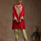 Bandhan Red & Green Suit Set