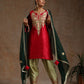 Bandhan Red & Green Suit Set