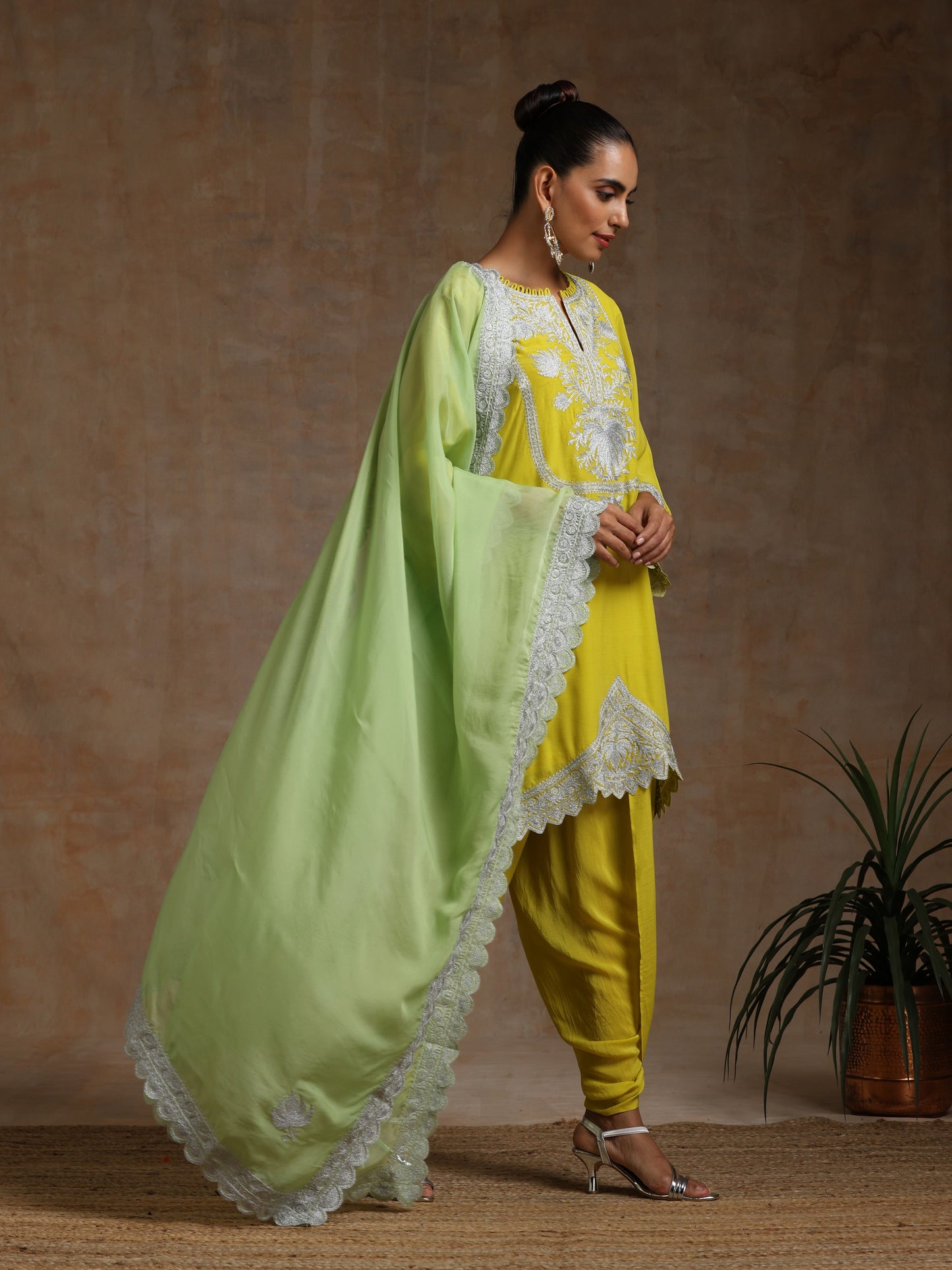 Bandhan Neon Cut Work Suit Set