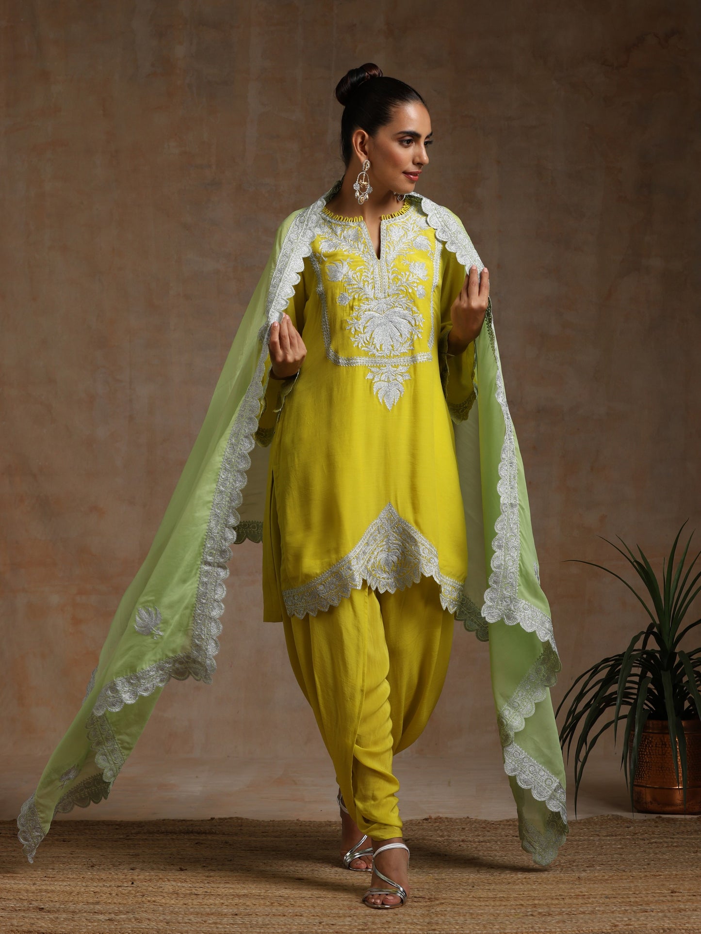 Bandhan Neon Cut Work Suit Set